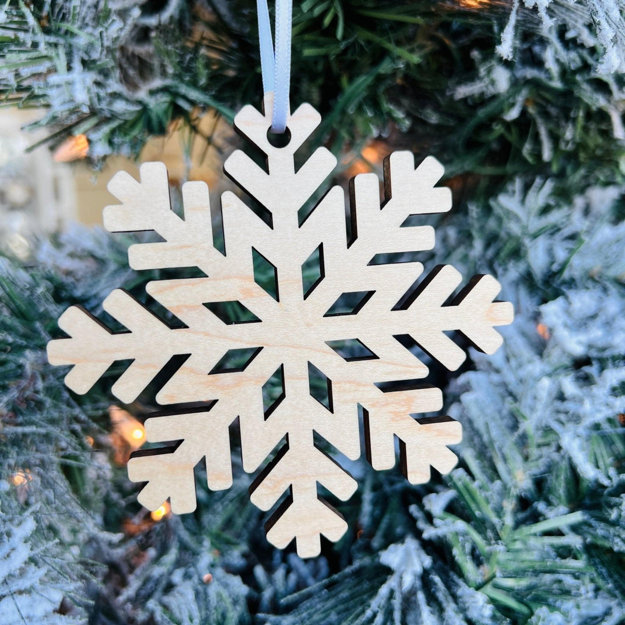 Maple Snowflake Ornament - Sticks & Doodles