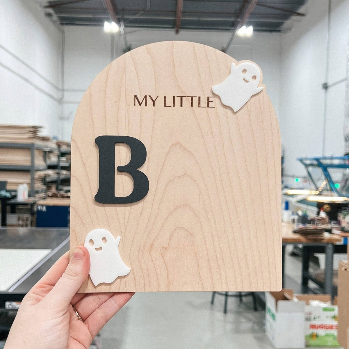 My Little Boo Mini Sign - Sticks & Doodles