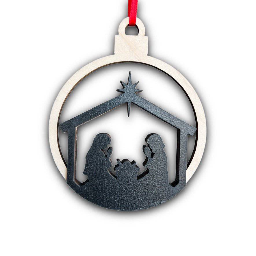 Nativity 3D Ornament - Sticks & Doodles