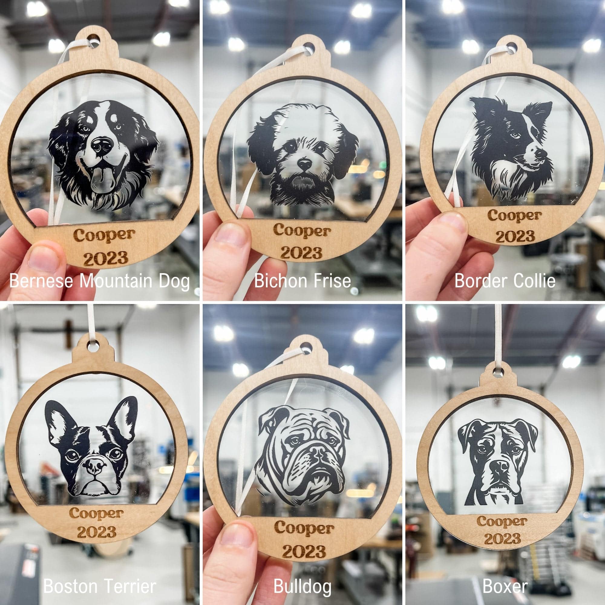 Personalized Dog Breed Ornaments **Choose from 48 Dog Breeds!** - Sticks & Doodles