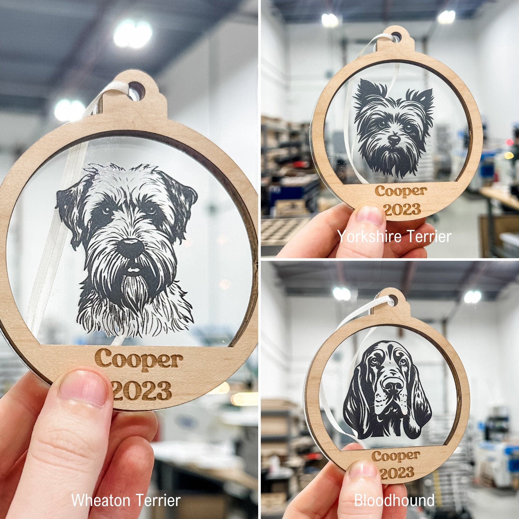 Personalized Dog Breed Ornaments **Choose from 48 Dog Breeds!** - Sticks & Doodles