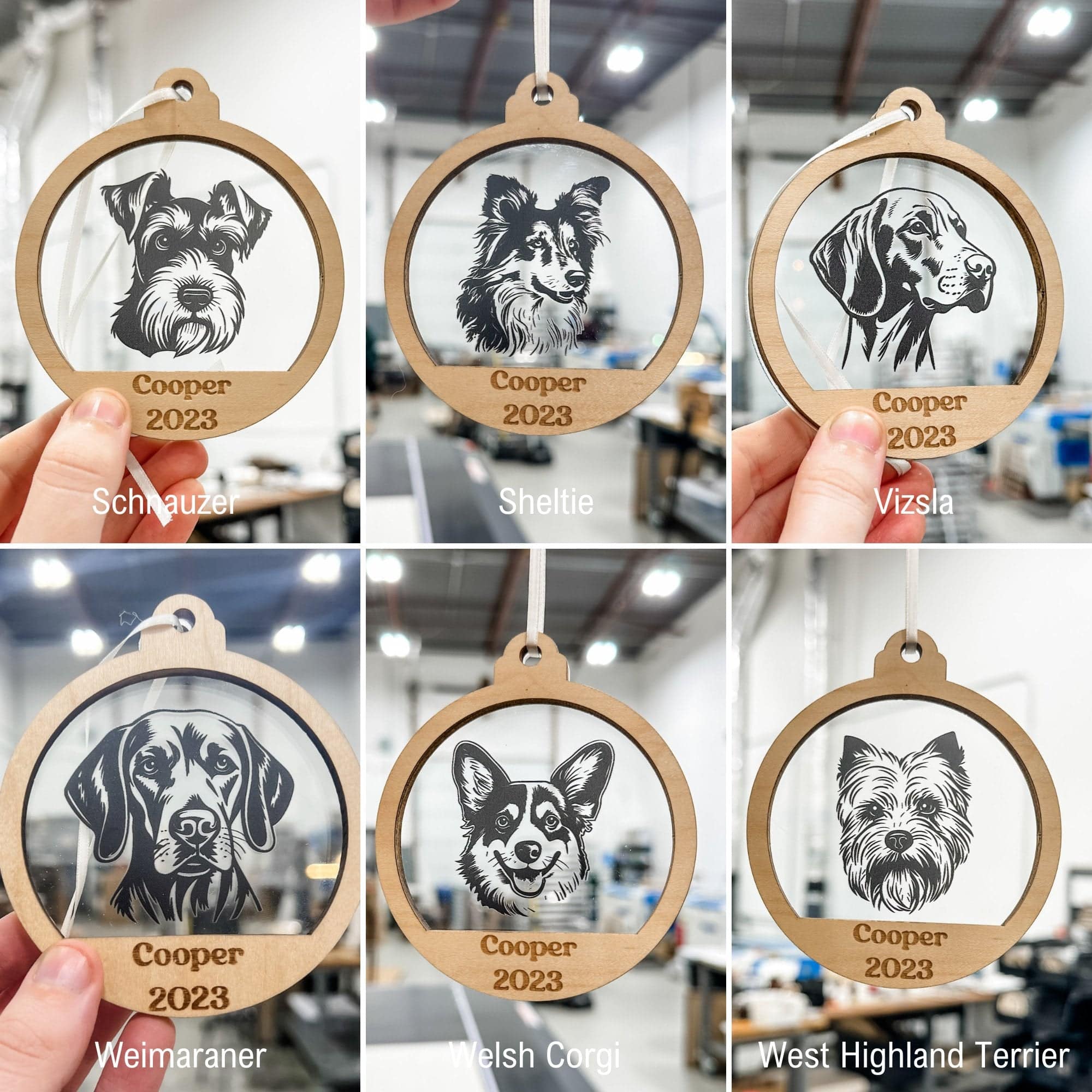 Personalized Dog Breed Ornaments **Choose from 48 Dog Breeds!** - Sticks & Doodles