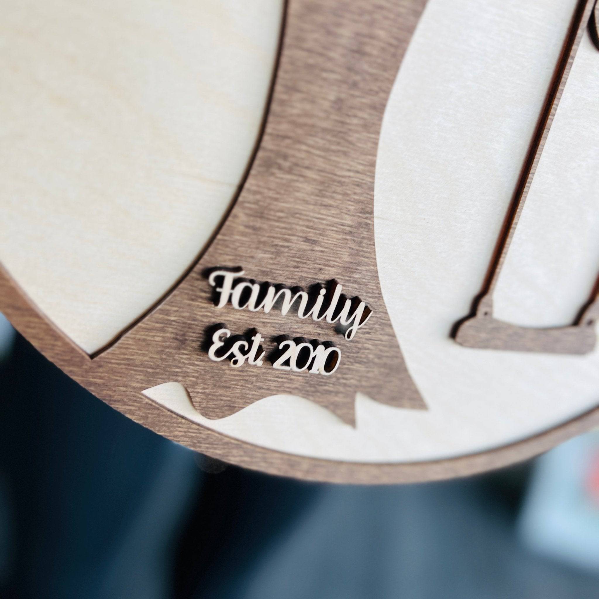 Personalized Family Tree Sign - Sticks & Doodles