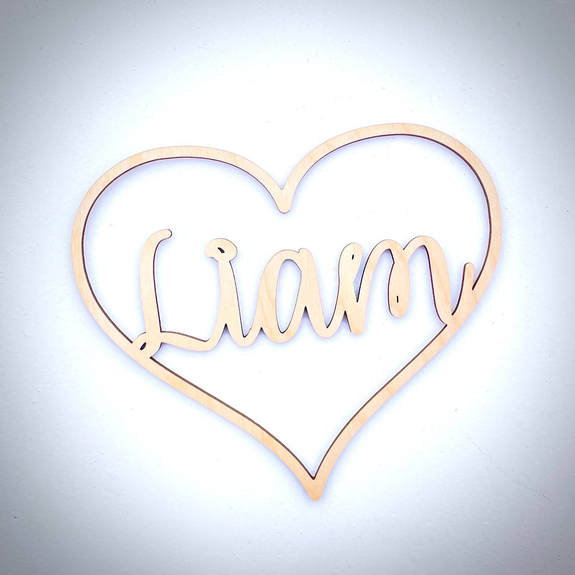 Personalized Heart Tags - Sticks & Doodles
