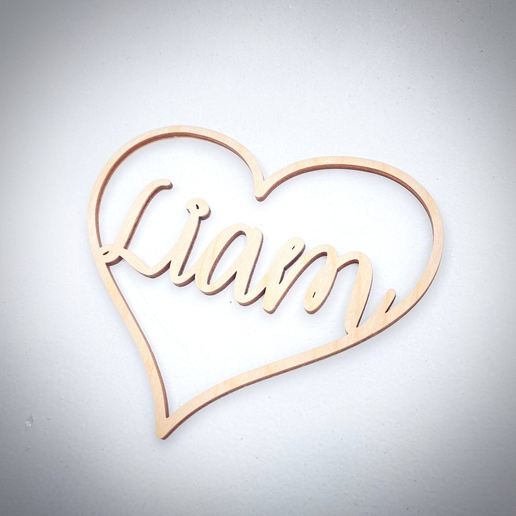Personalized Heart Tags - Sticks & Doodles