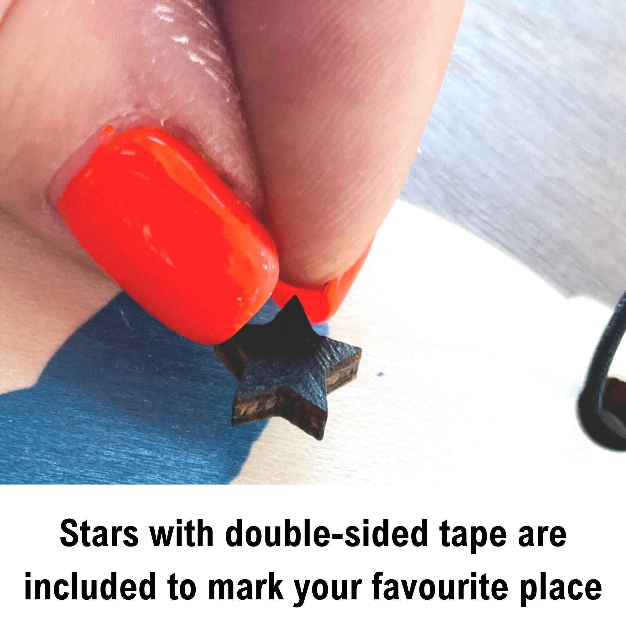 Saskatchewan Lake Ornaments with 3D Wood Star **Choose from 94 Lakes** - Sticks & Doodles
