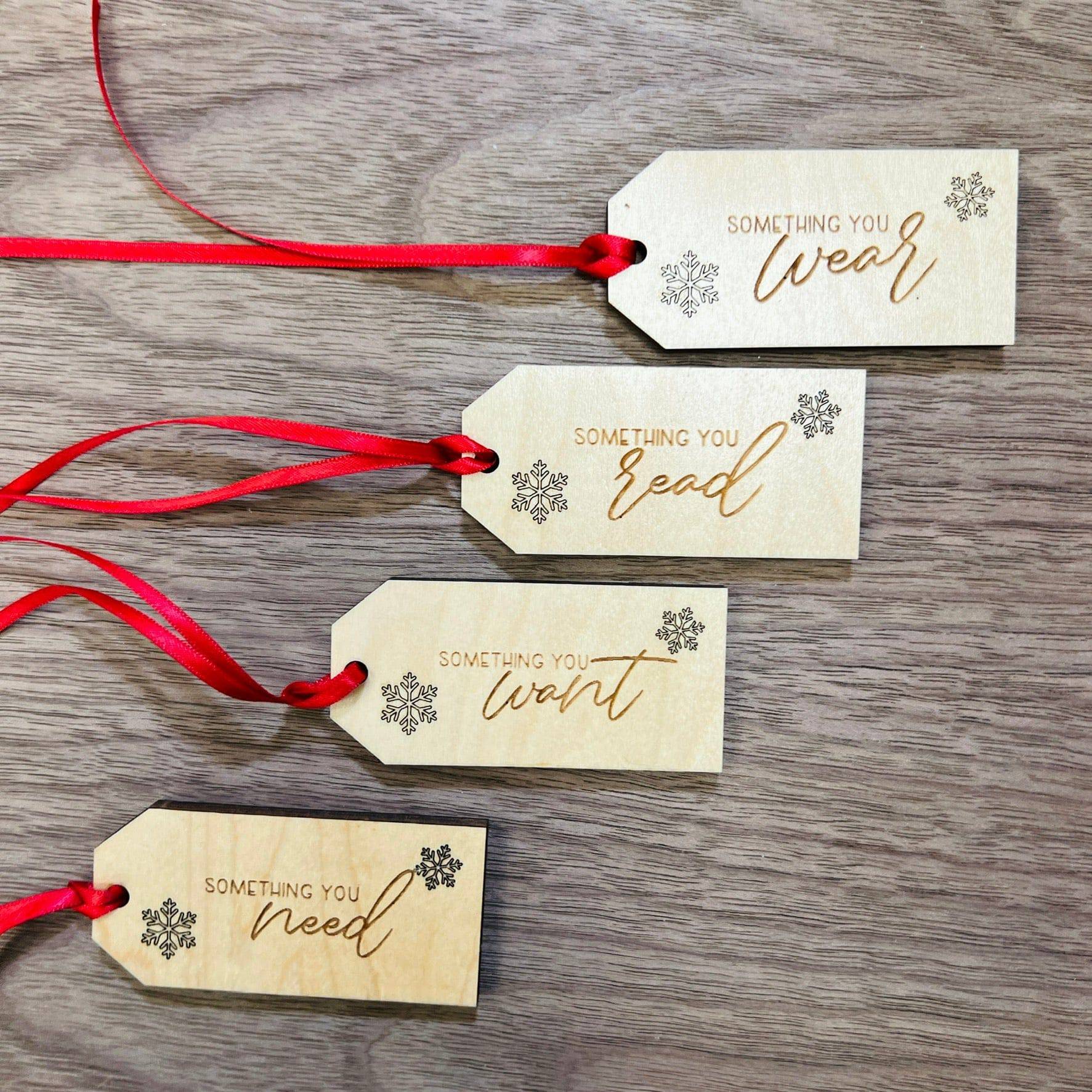 Something you Need / Read / Wear / Want Tags - Sticks & Doodles
