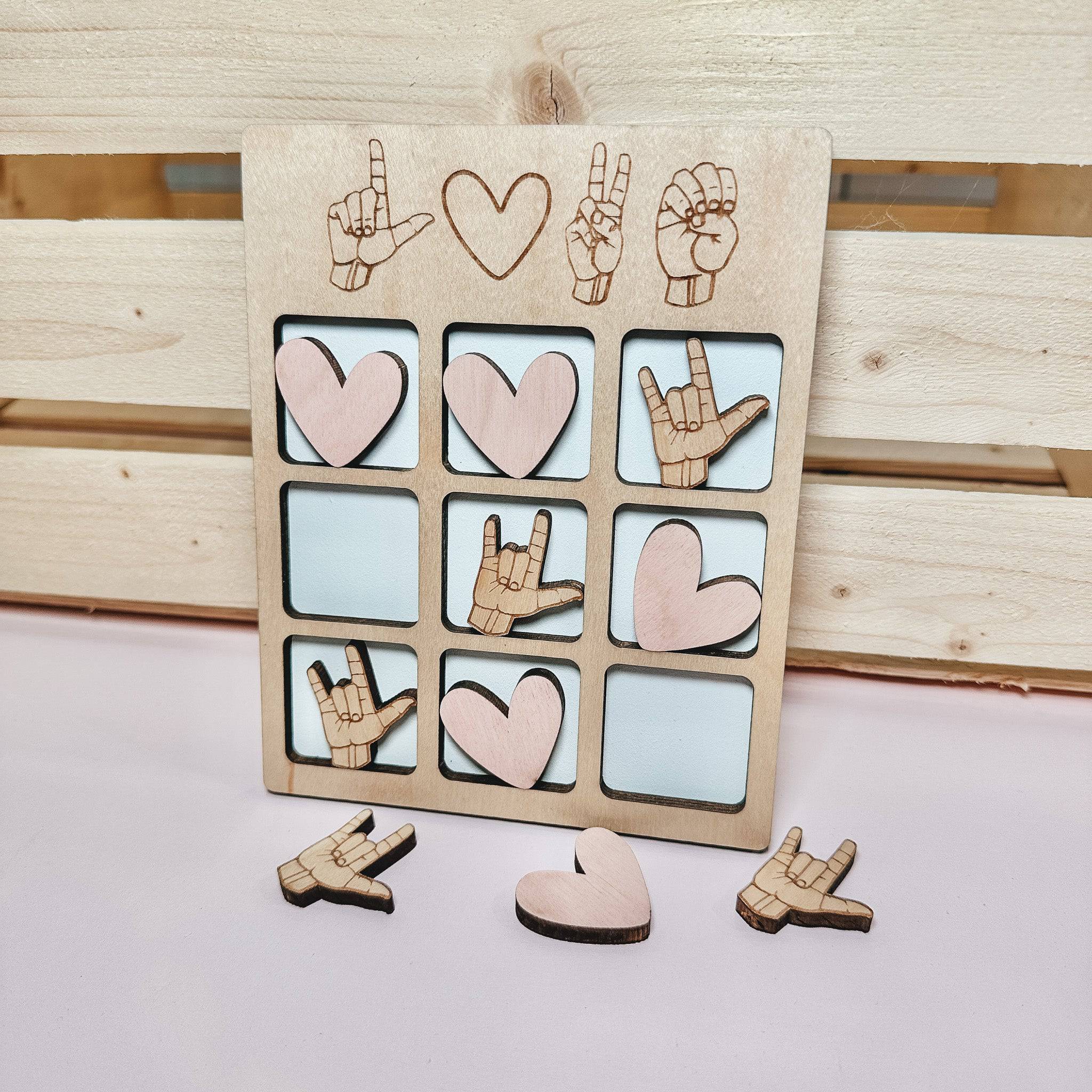 Tic-Tac-Toe Wood Game - Sticks & Doodles
