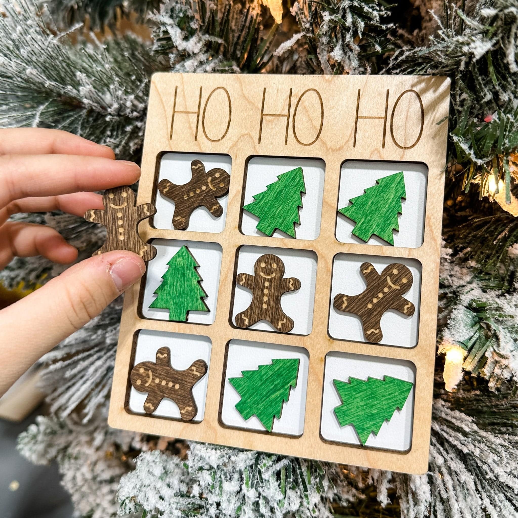 Tic-Tac-Toe Wood Game - Sticks & Doodles