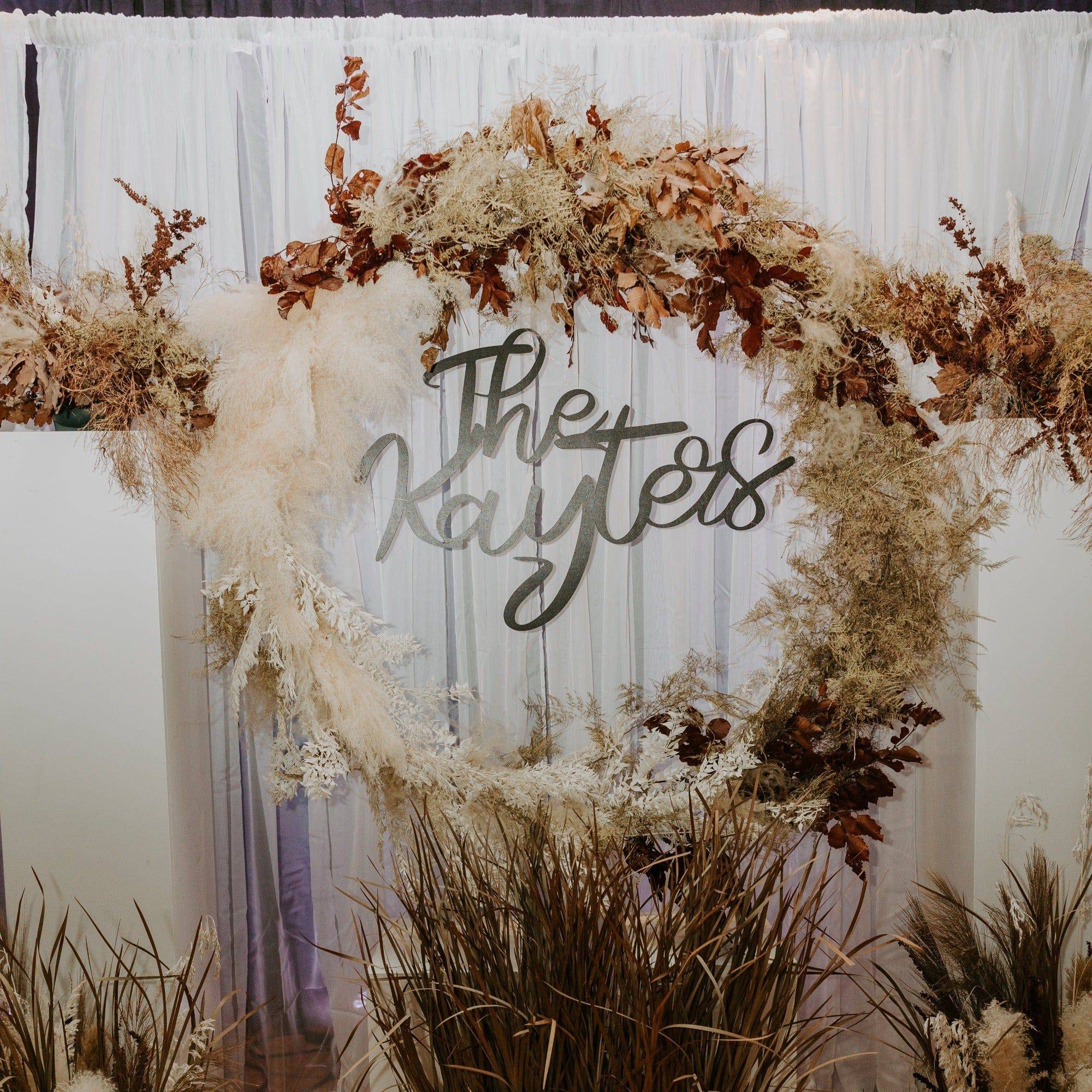 Wood Last Name / Family Name Cutout - Sticks & Doodles