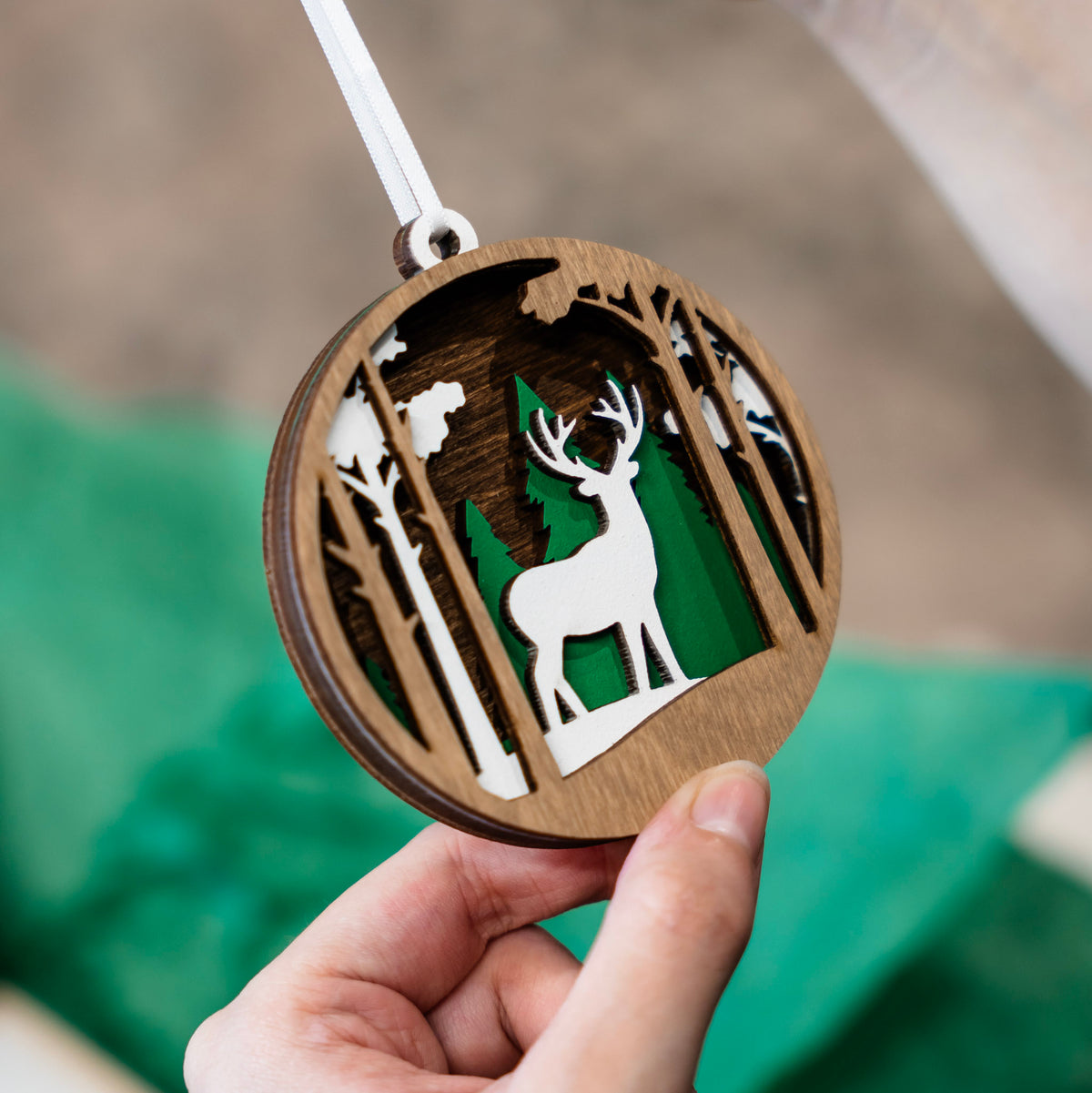 Deer in the Woods Ornament