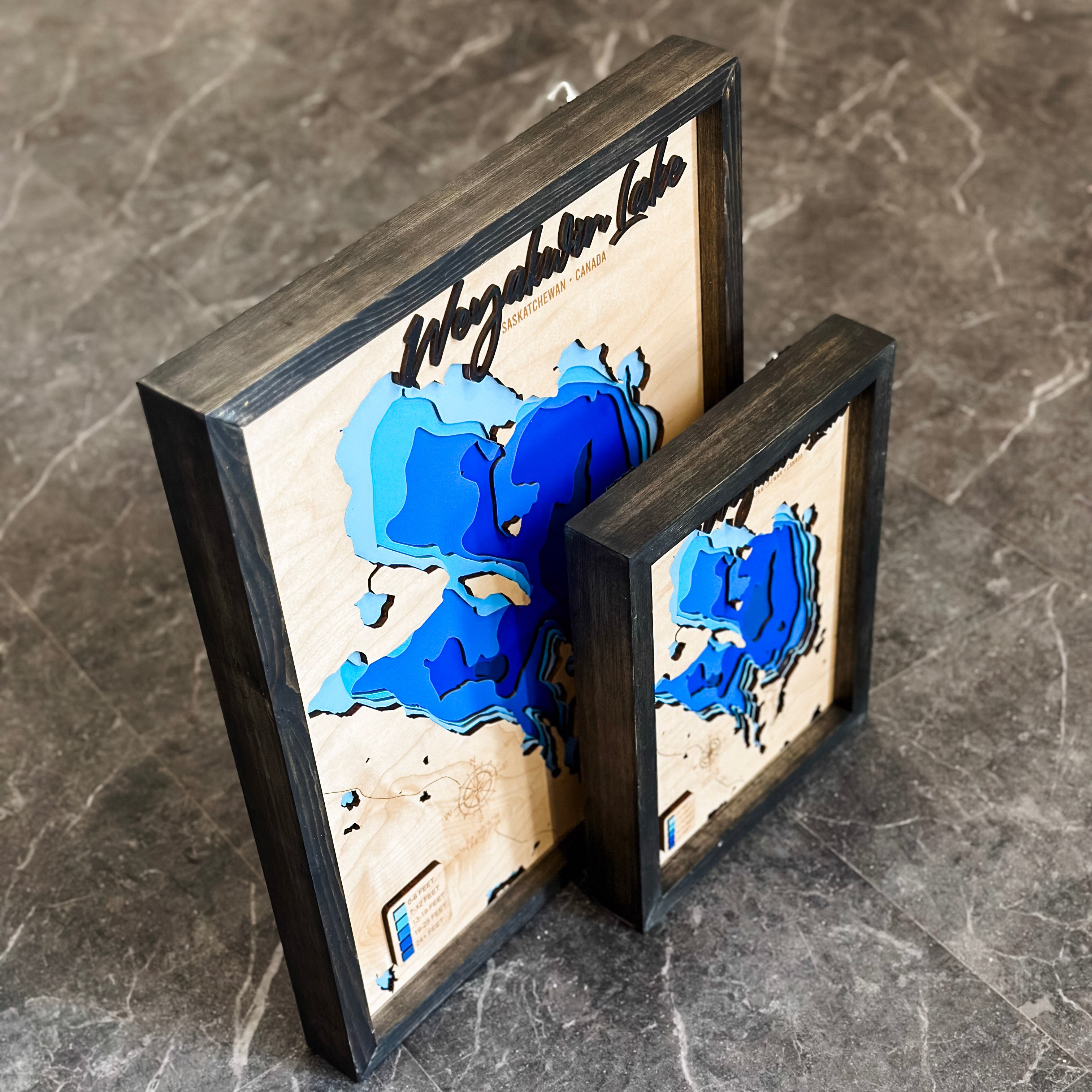 Weyakwin Lake 3D Wood Map