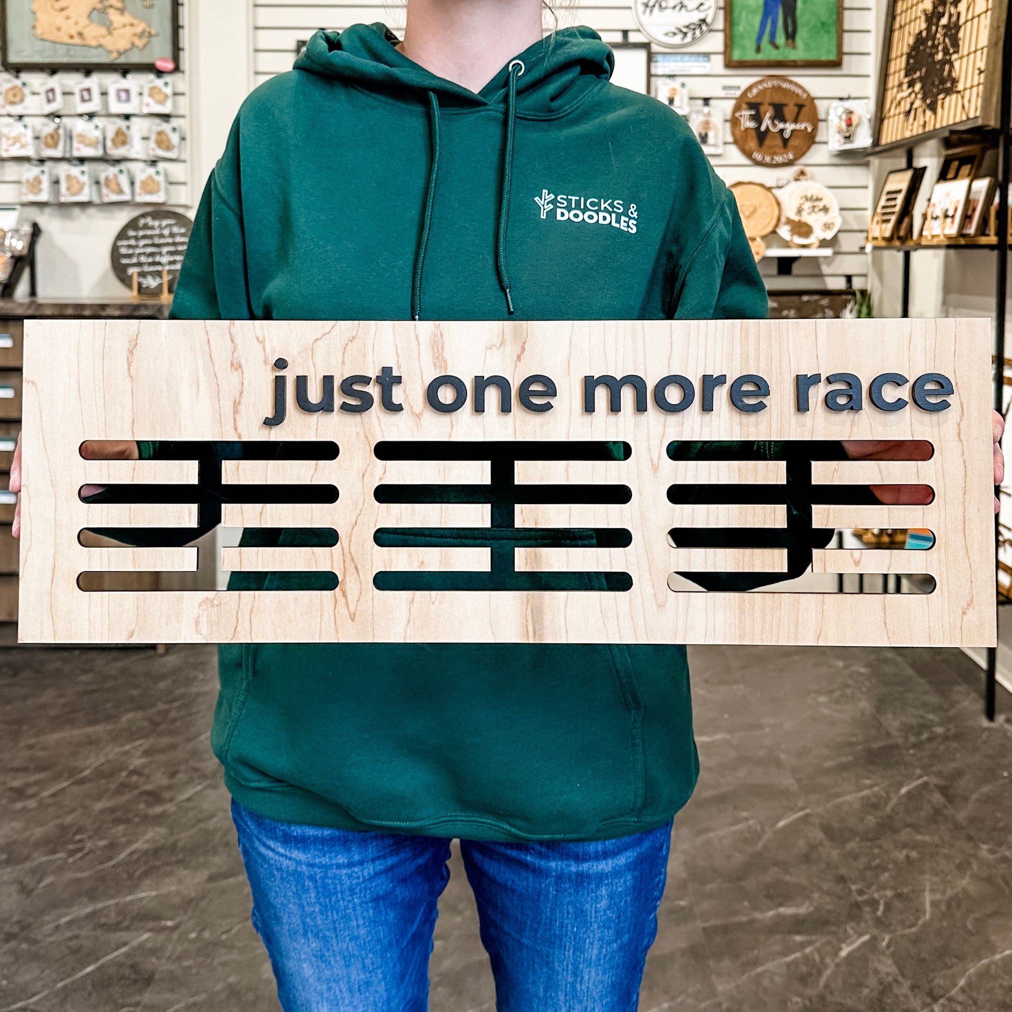Medal Holder • Wooden Medal Display Rack • For Races, Sports, & Competitions