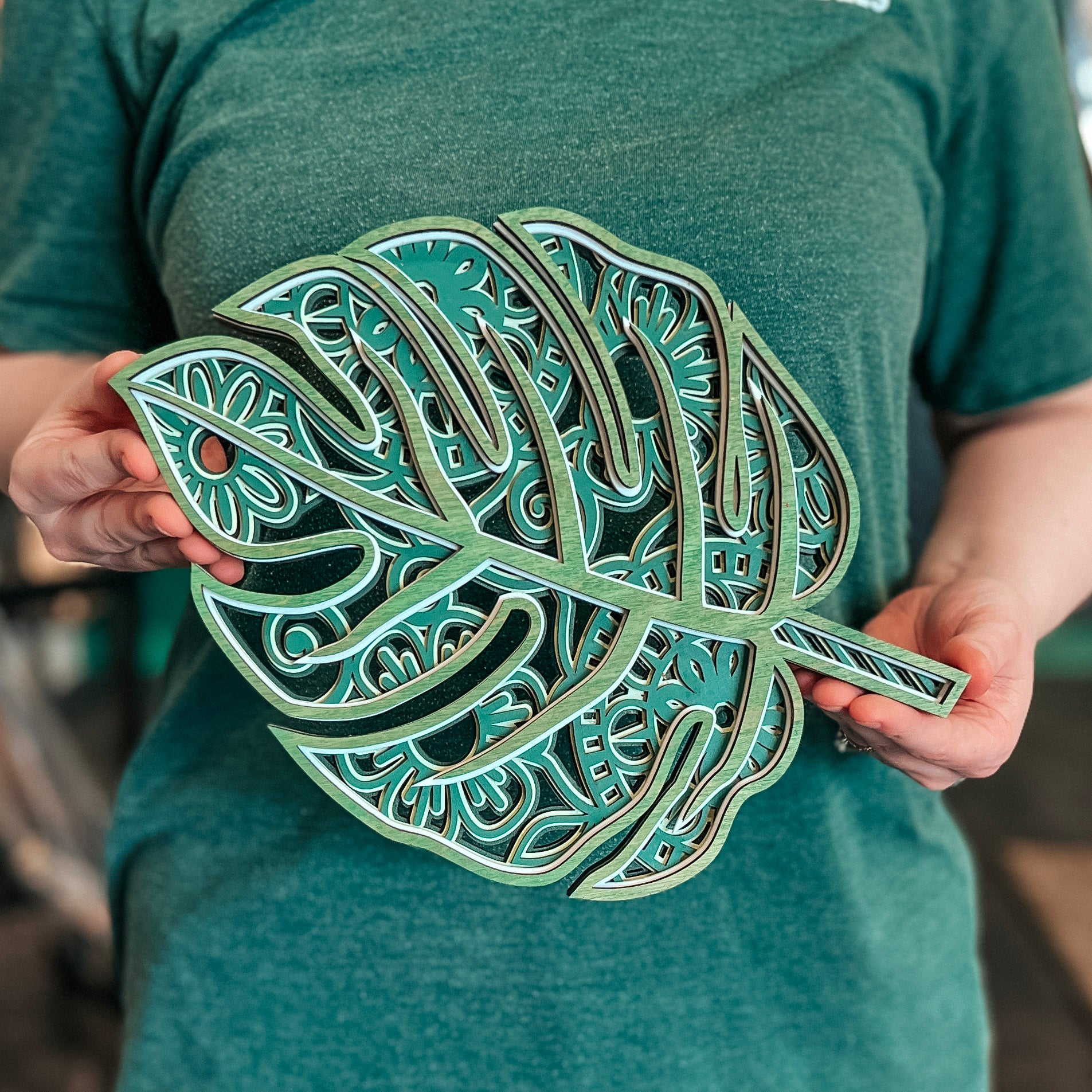 The Monstera Leaf • Wood Artwork • For Gardeners, Plant Lovers, & Nature Enthusiasts