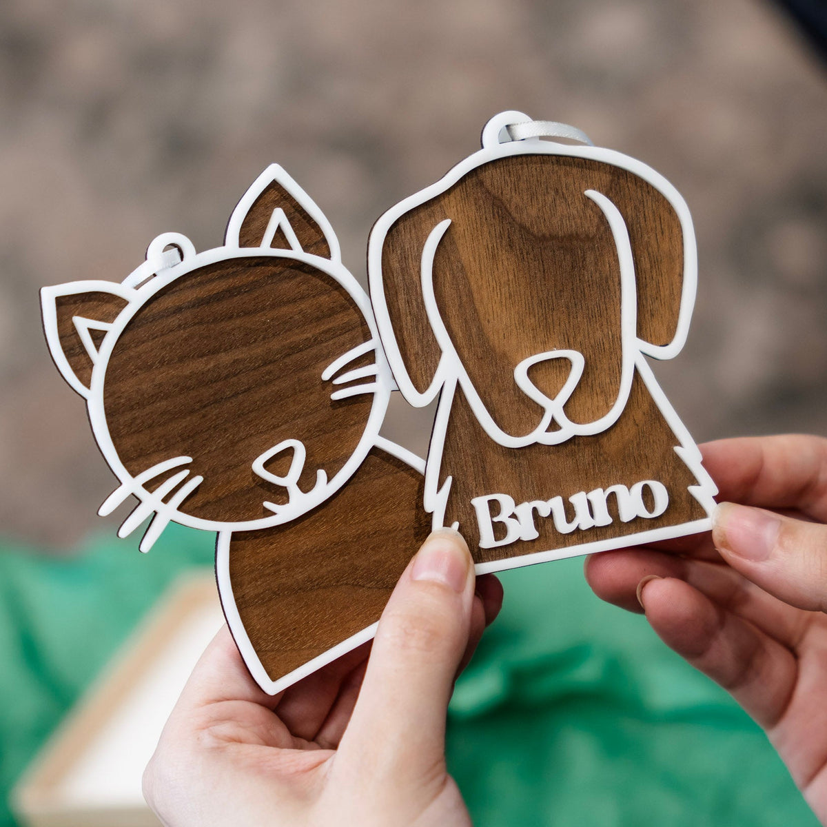 Personalized Cat and Dog Ornament