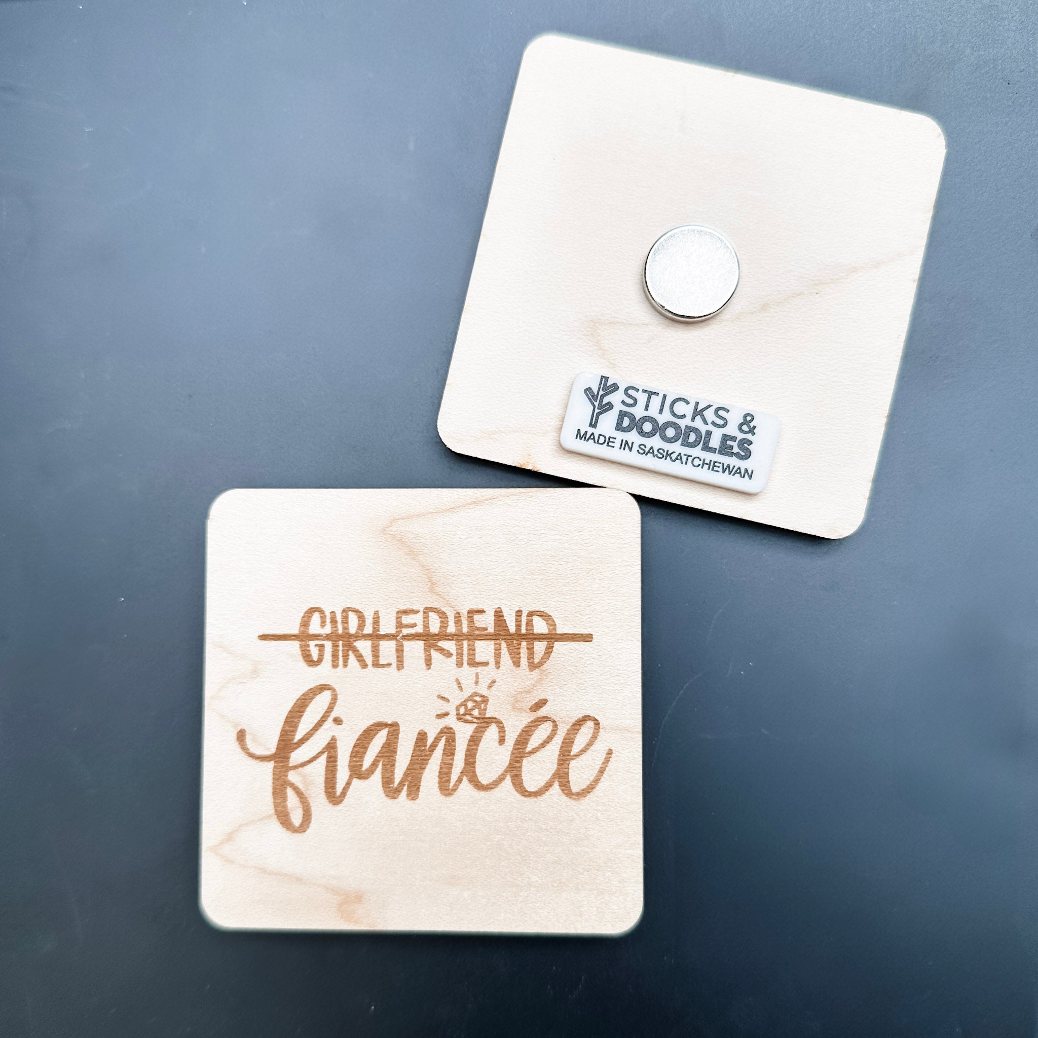 Assorted Variety • Engraved Wood Magnets