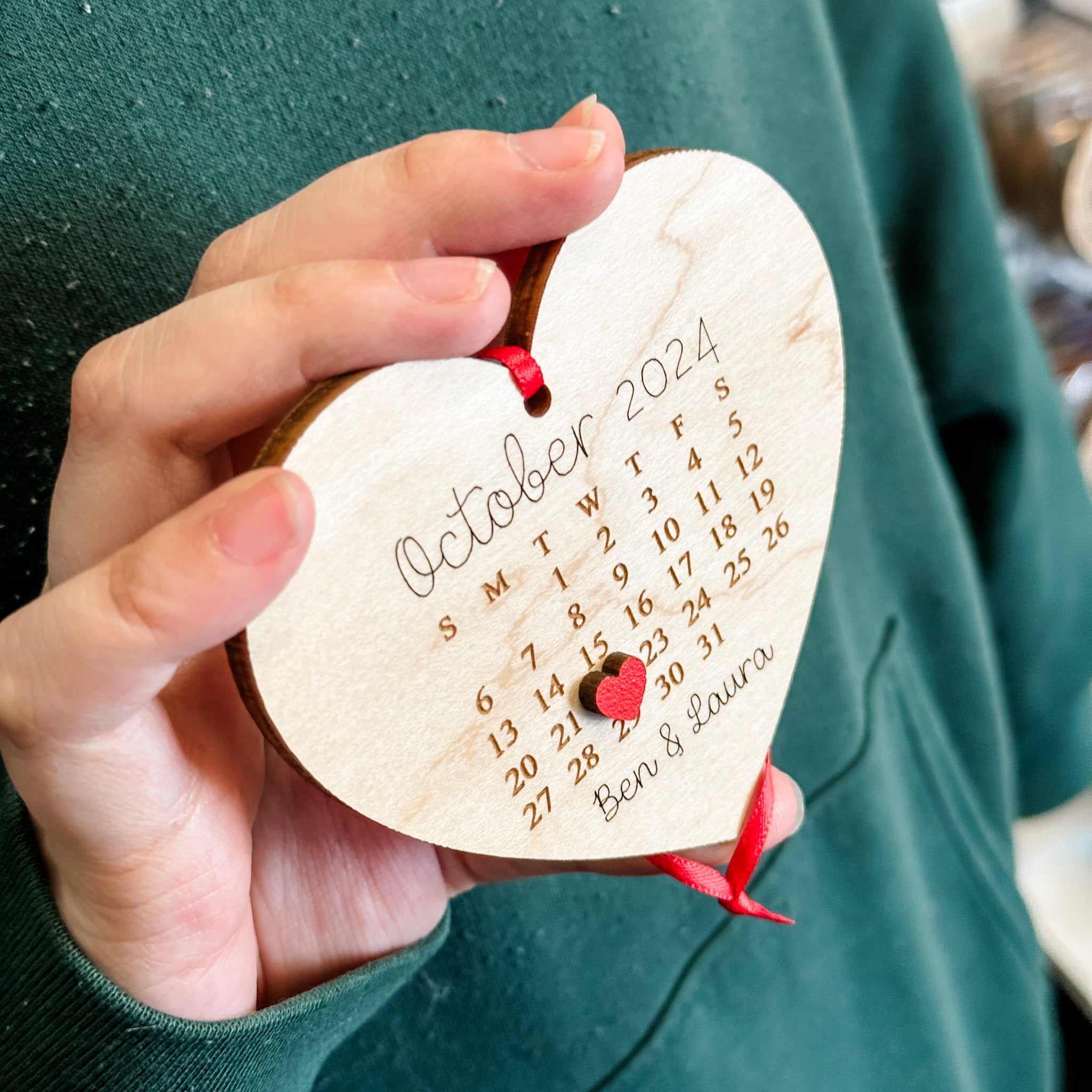 Marked Calendar Ornament