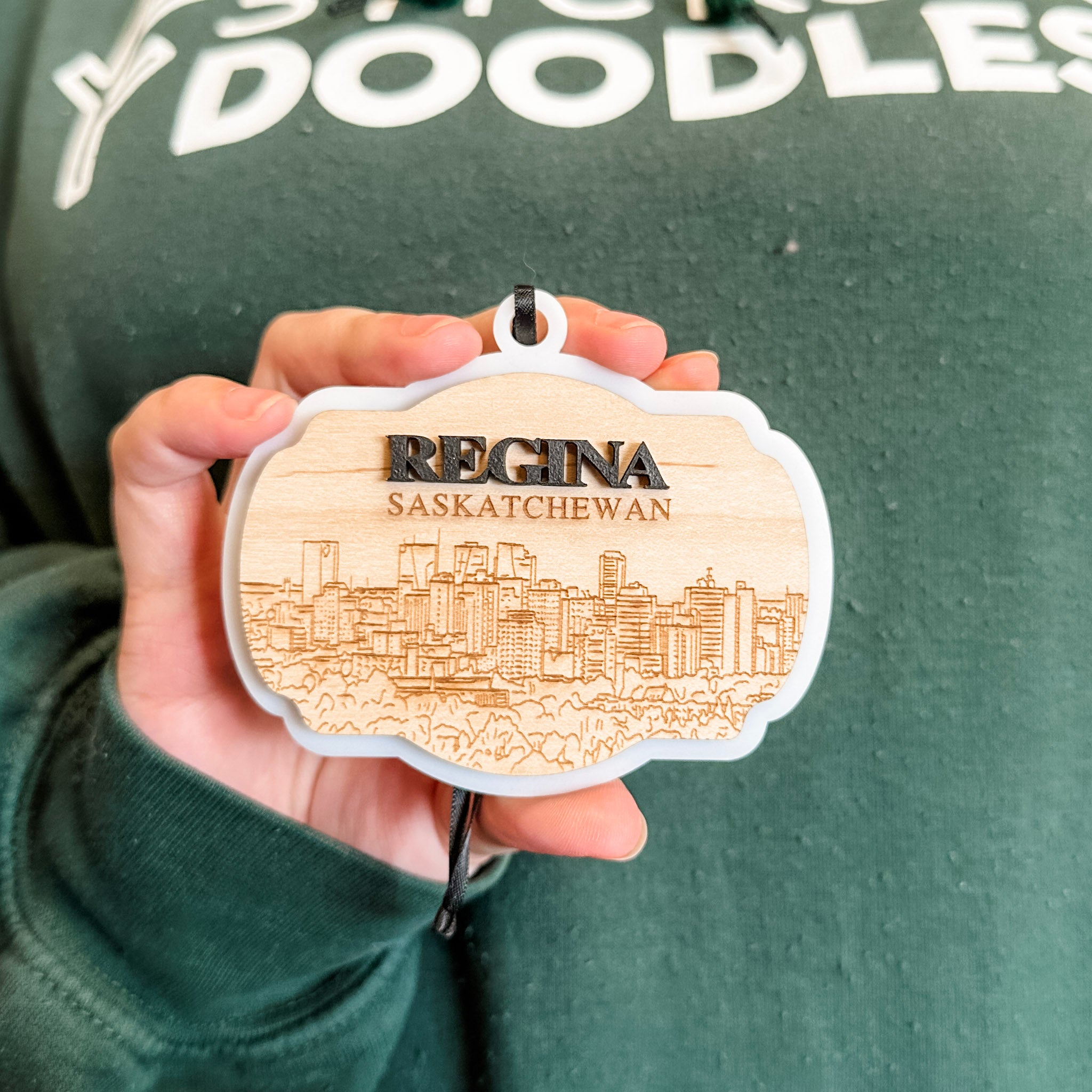 Regina Skyline | 3D Wood Ornament