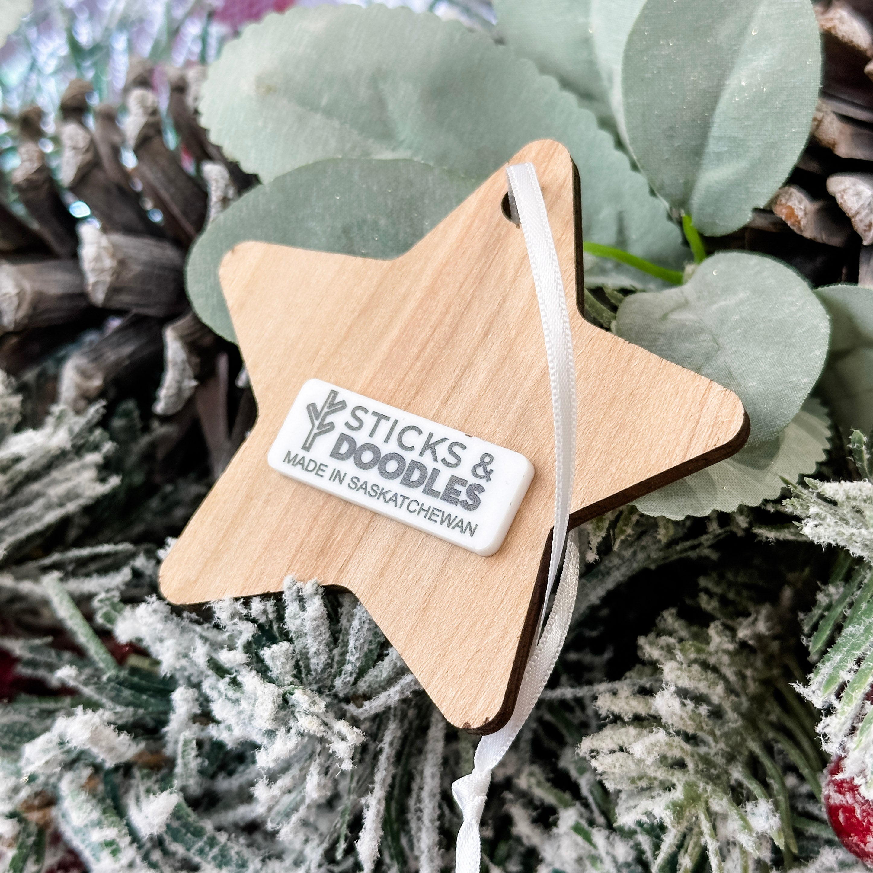 Group Order: Star Recognition Ornaments • Engraved Wood • Corporate Gifts & Team Appreciation