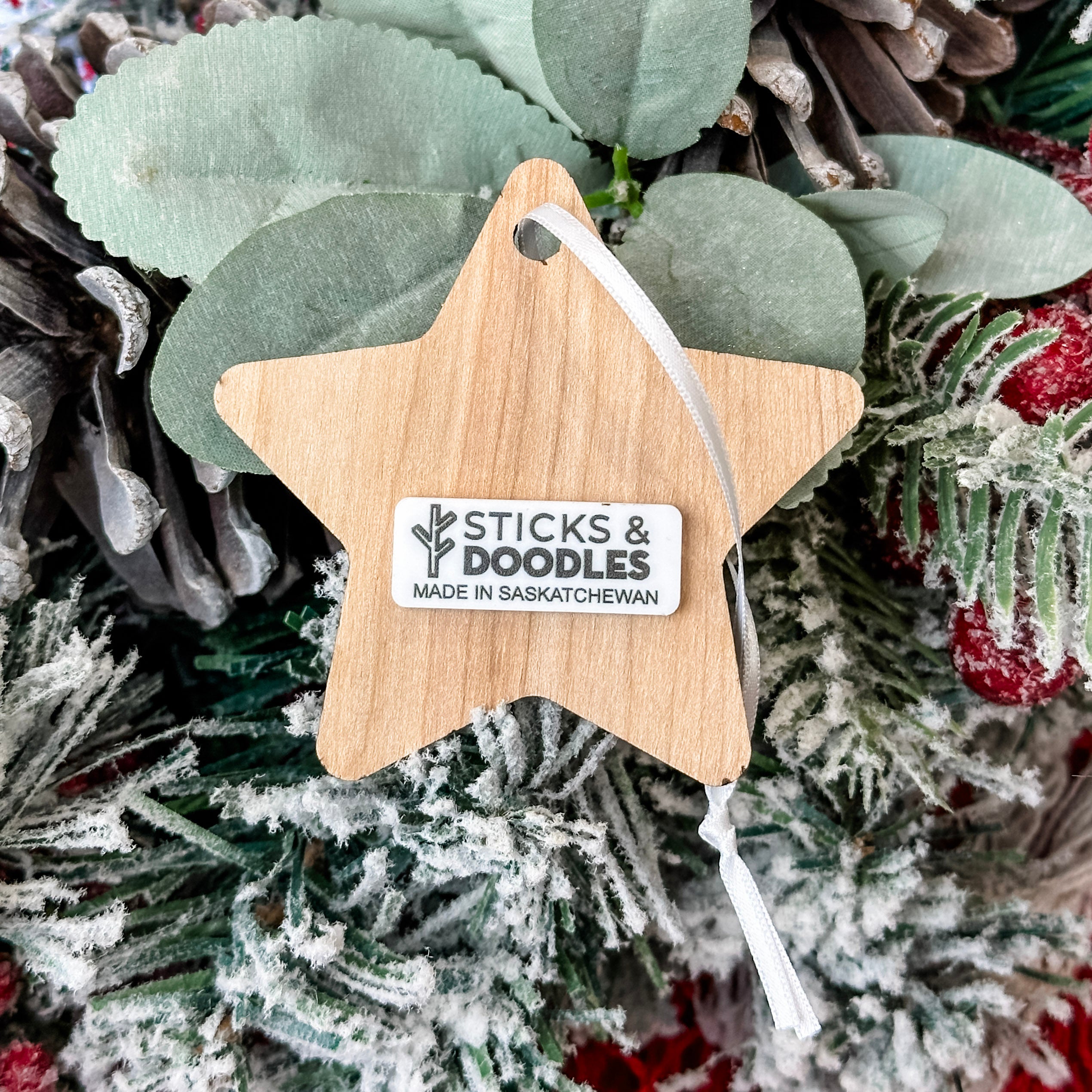 Group Order: Star Recognition Ornaments • Engraved Wood • Corporate Gifts & Team Appreciation