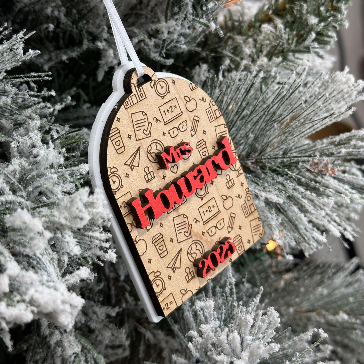 Personalized Teacher Arch Ornament
