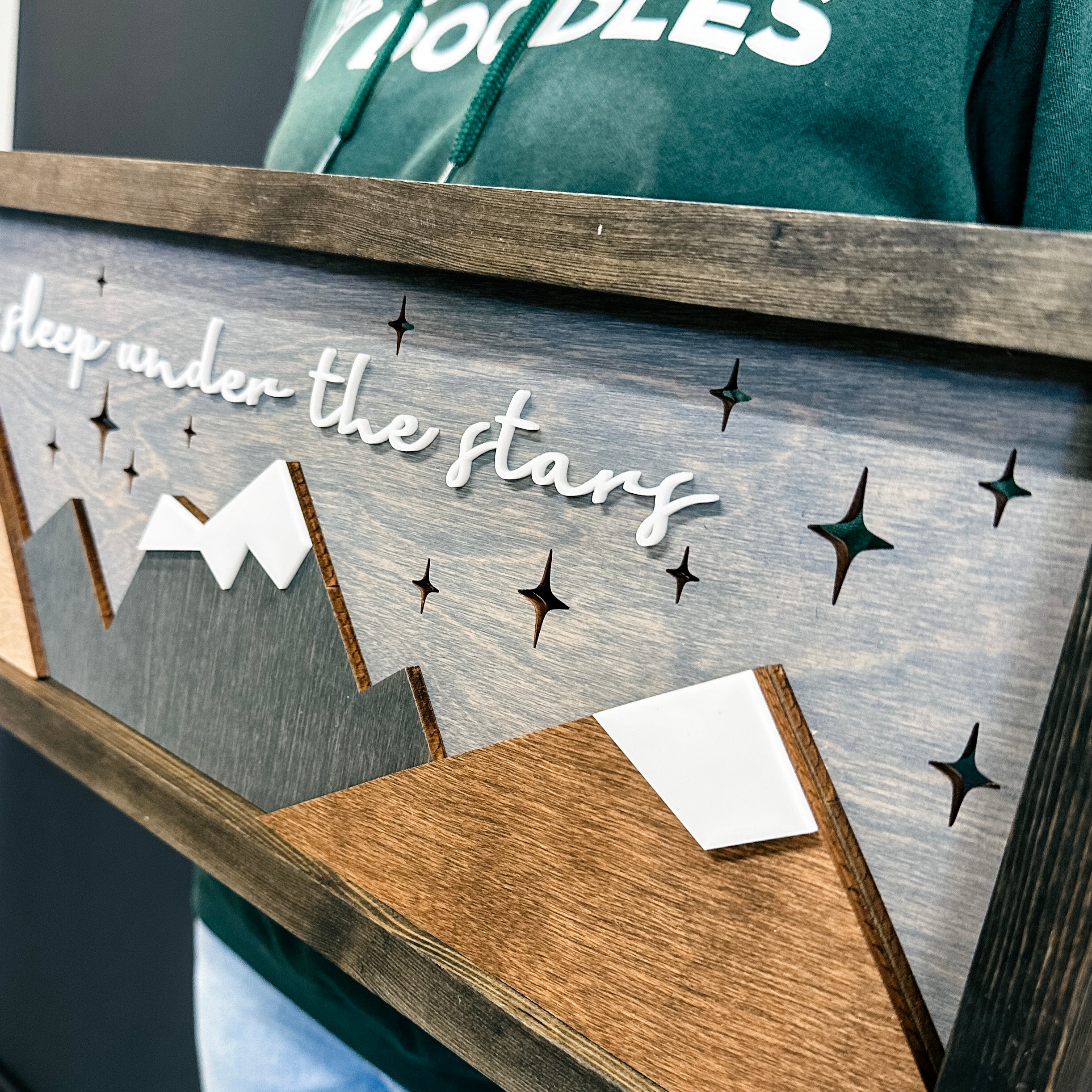 Let's Sleep Under The Stars | 3D Wood Sign