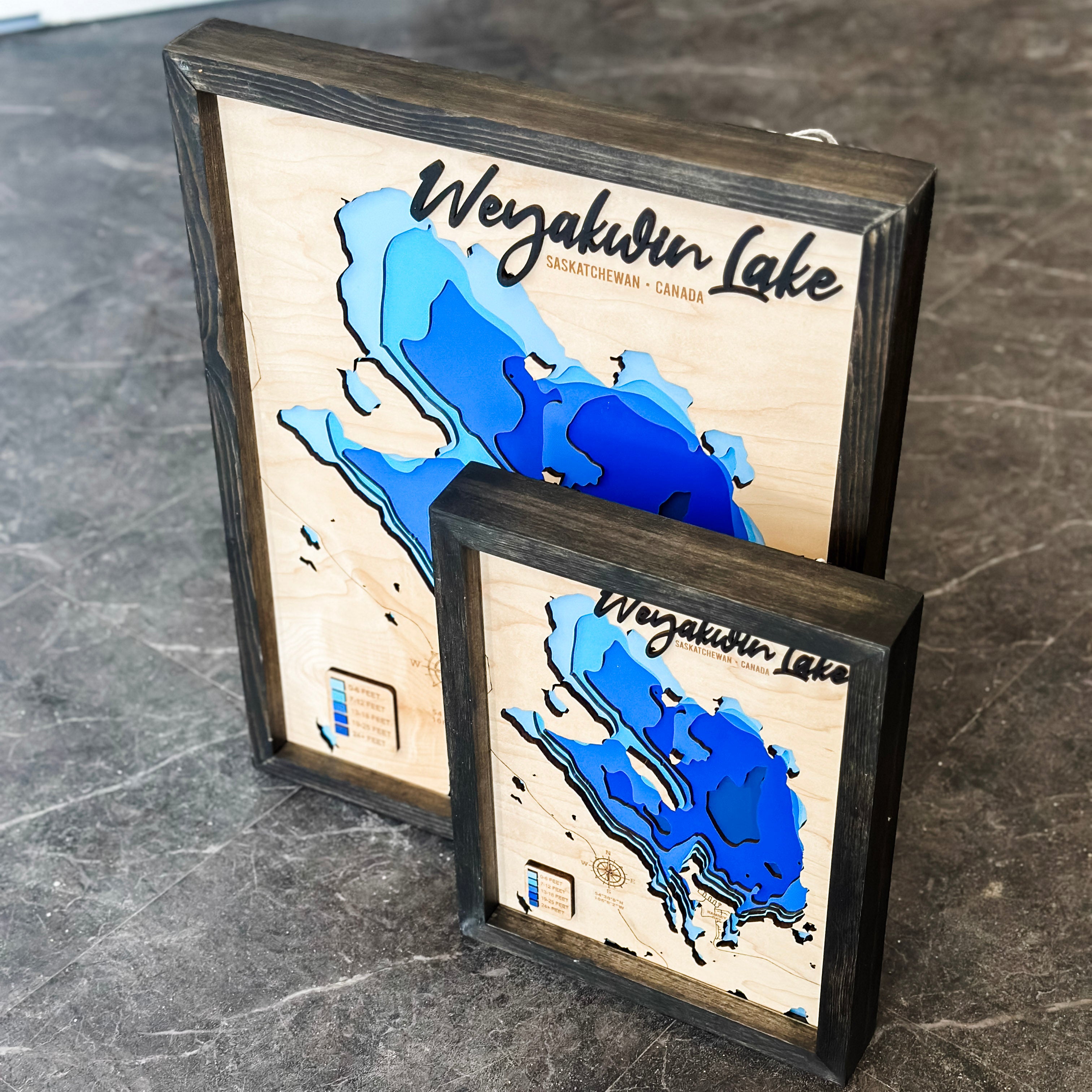 Weyakwin Lake 3D Wood Map