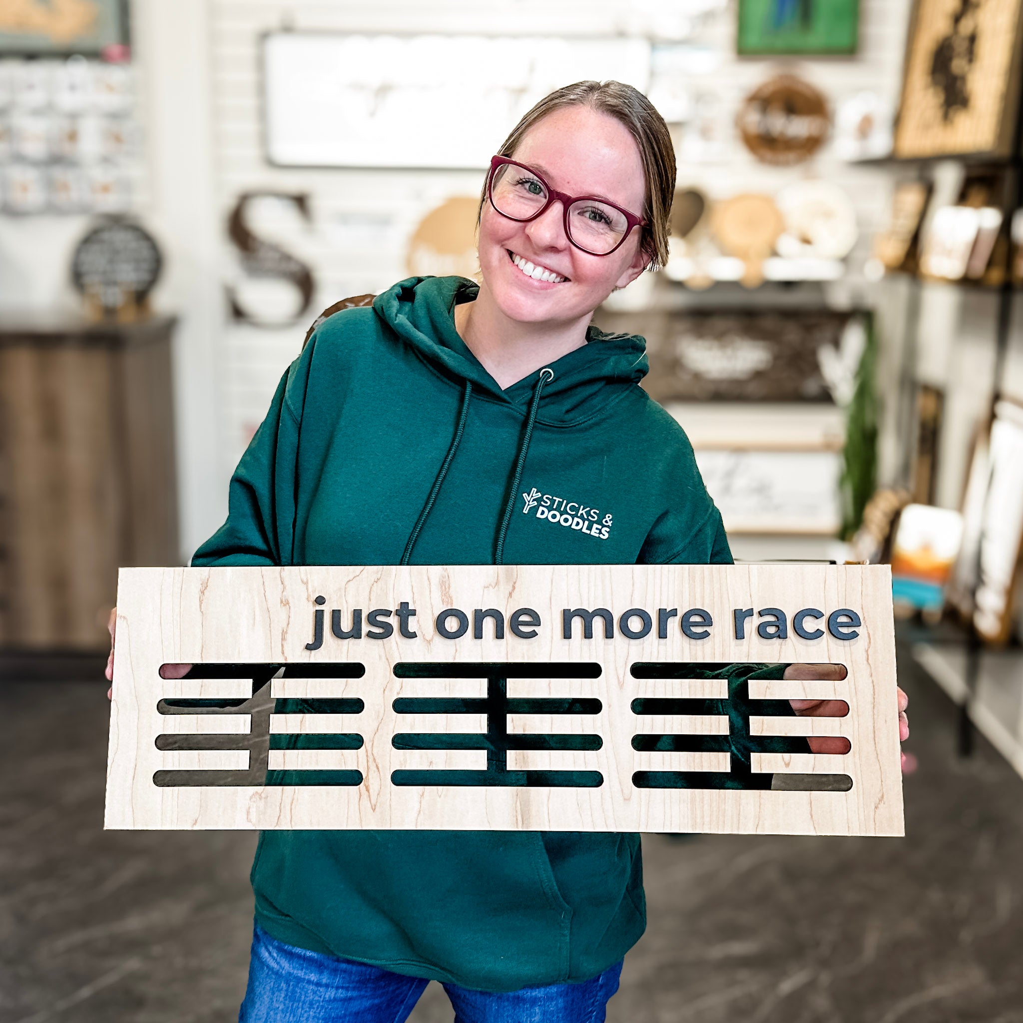 Medal Holder • Wooden Medal Display Rack • For Races, Sports, & Competitions