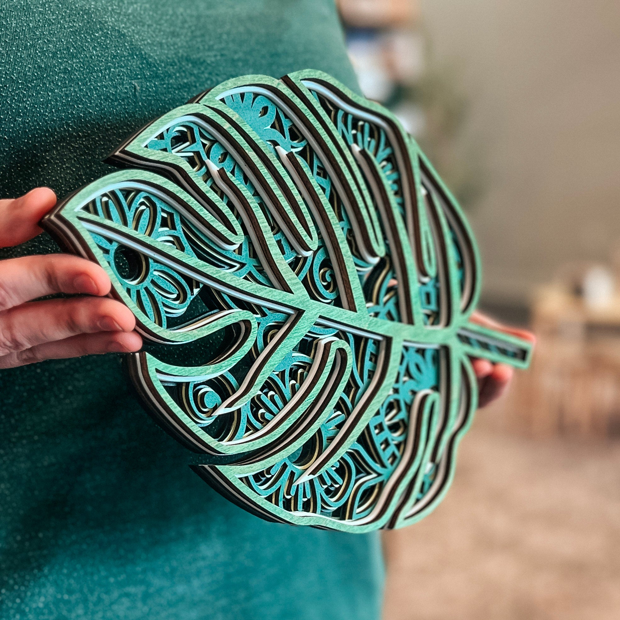 The Monstera Leaf • Wood Artwork • For Gardeners, Plant Lovers, & Nature Enthusiasts