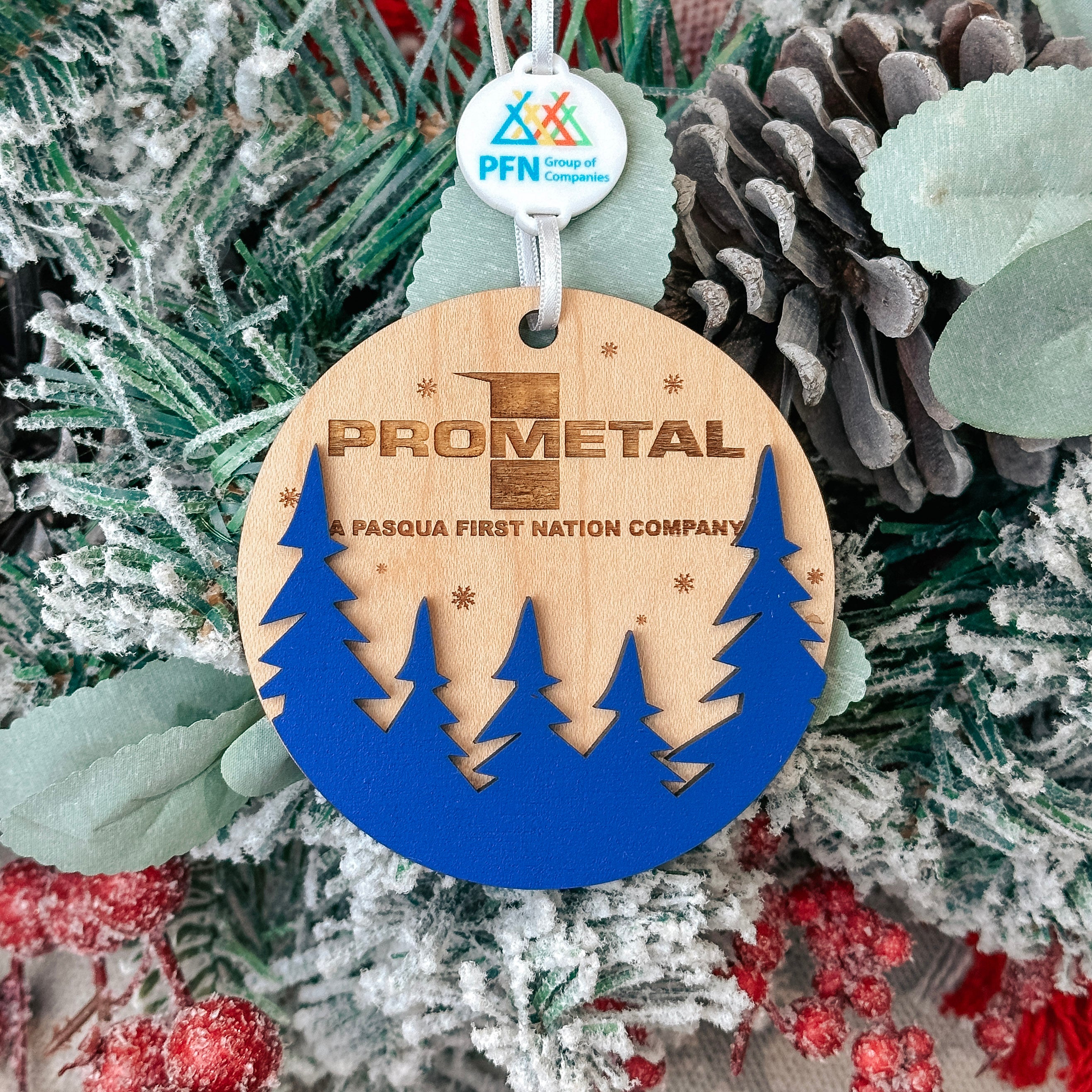 Group Order: Company Christmas Ornaments • Layered Wood • Corporate Gifts