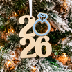2026 Engagement Ring Ornament