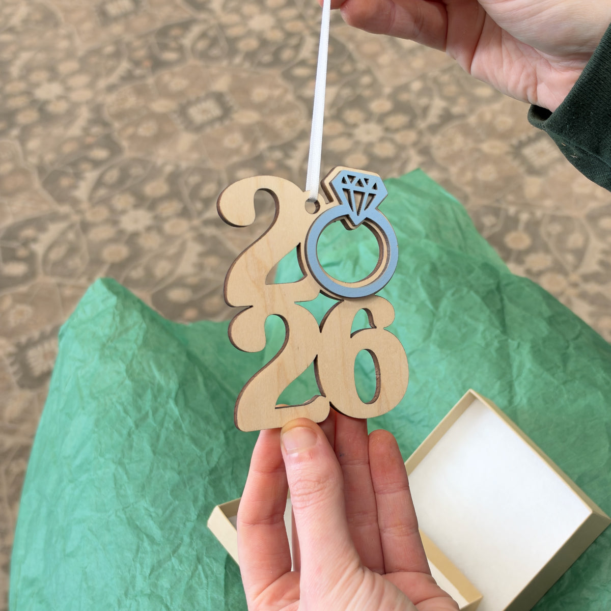 2026 Engagement Ring Ornament