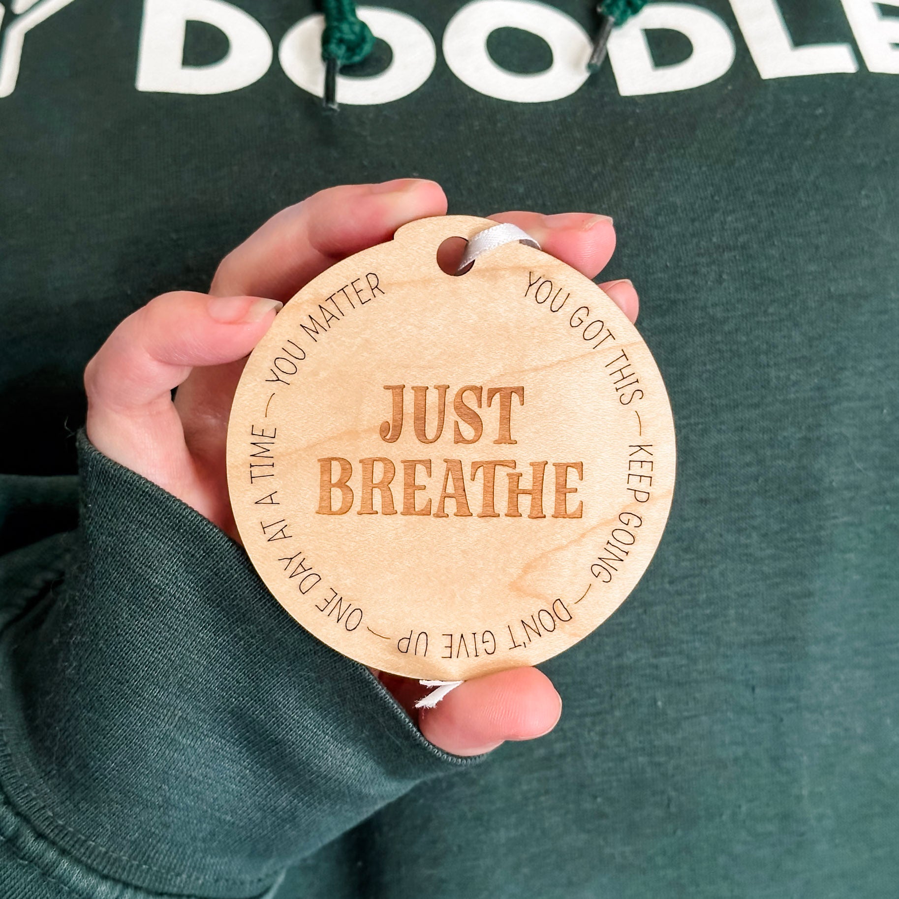 Affirmation Ornaments • Wood Engraved Ornaments • For Family and Friends