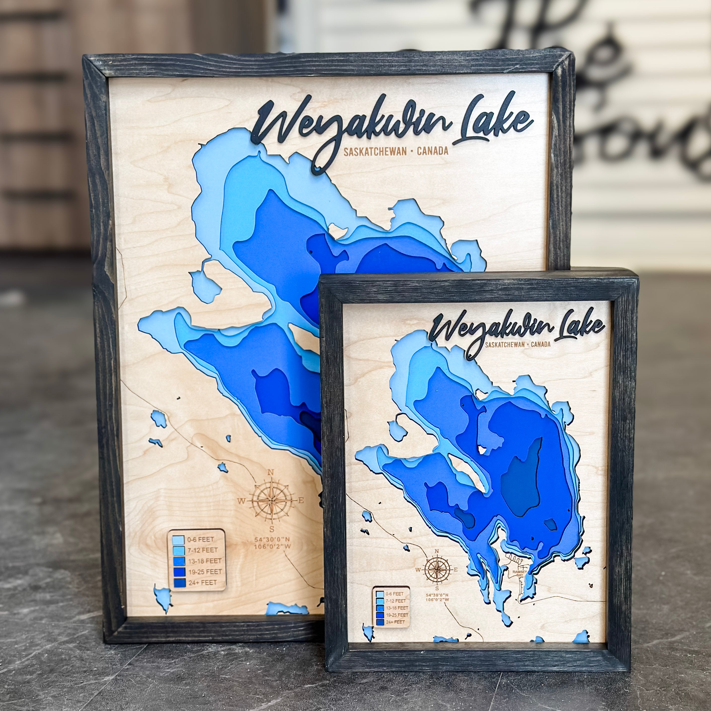 Weyakwin Lake 3D Wood Map