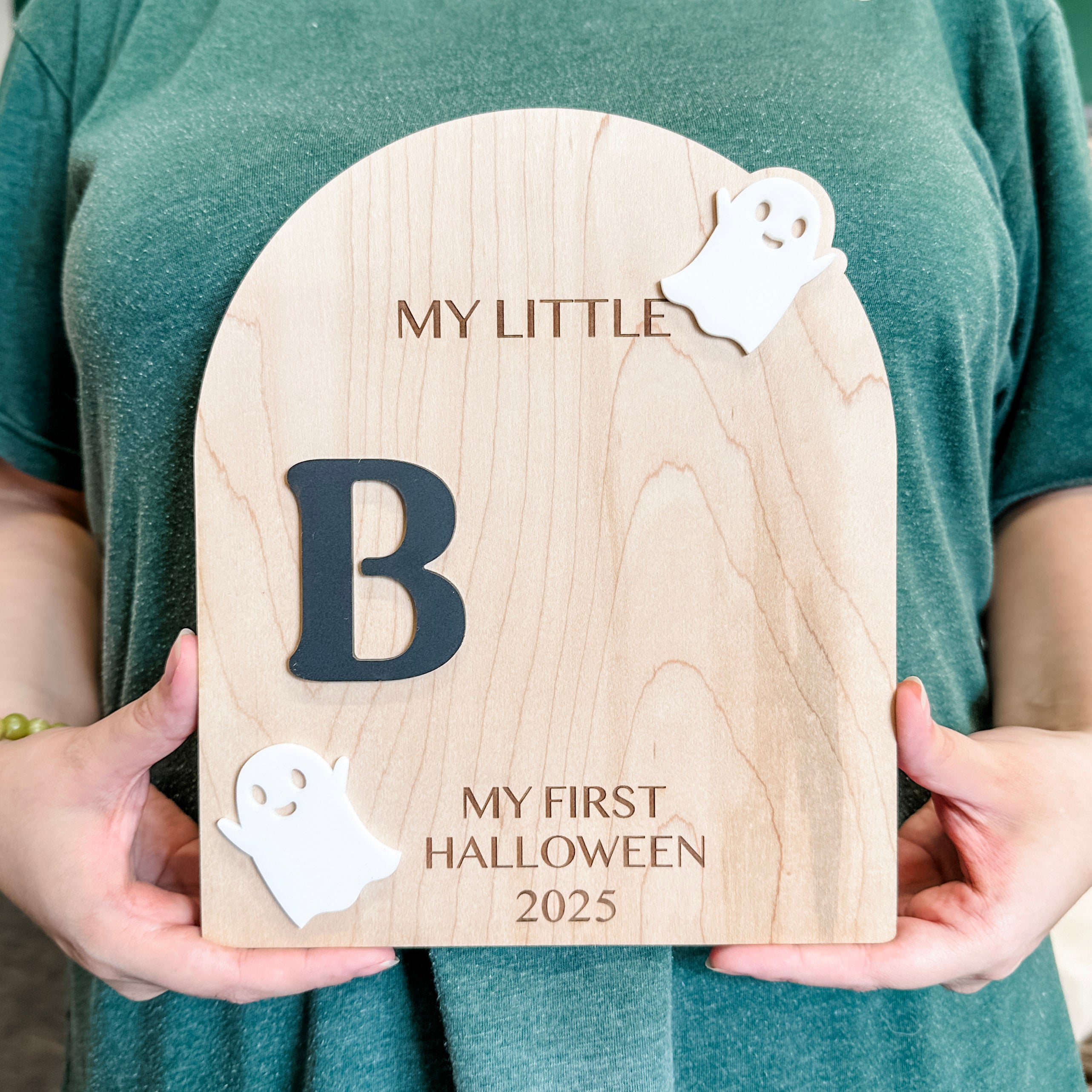 DIY Boo-prints • Wooden Baby Keepsake Sign • For First Halloween Memories