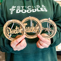 Descriptive Workplace & Careers • Wood Ornaments • For Employee Recognition & Retirement