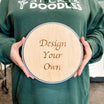 Design Your Own Round Ornament, Magnet or Sign
