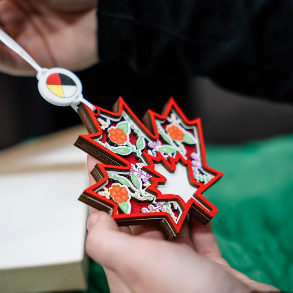 Indigenous Maple Leaf Ornament