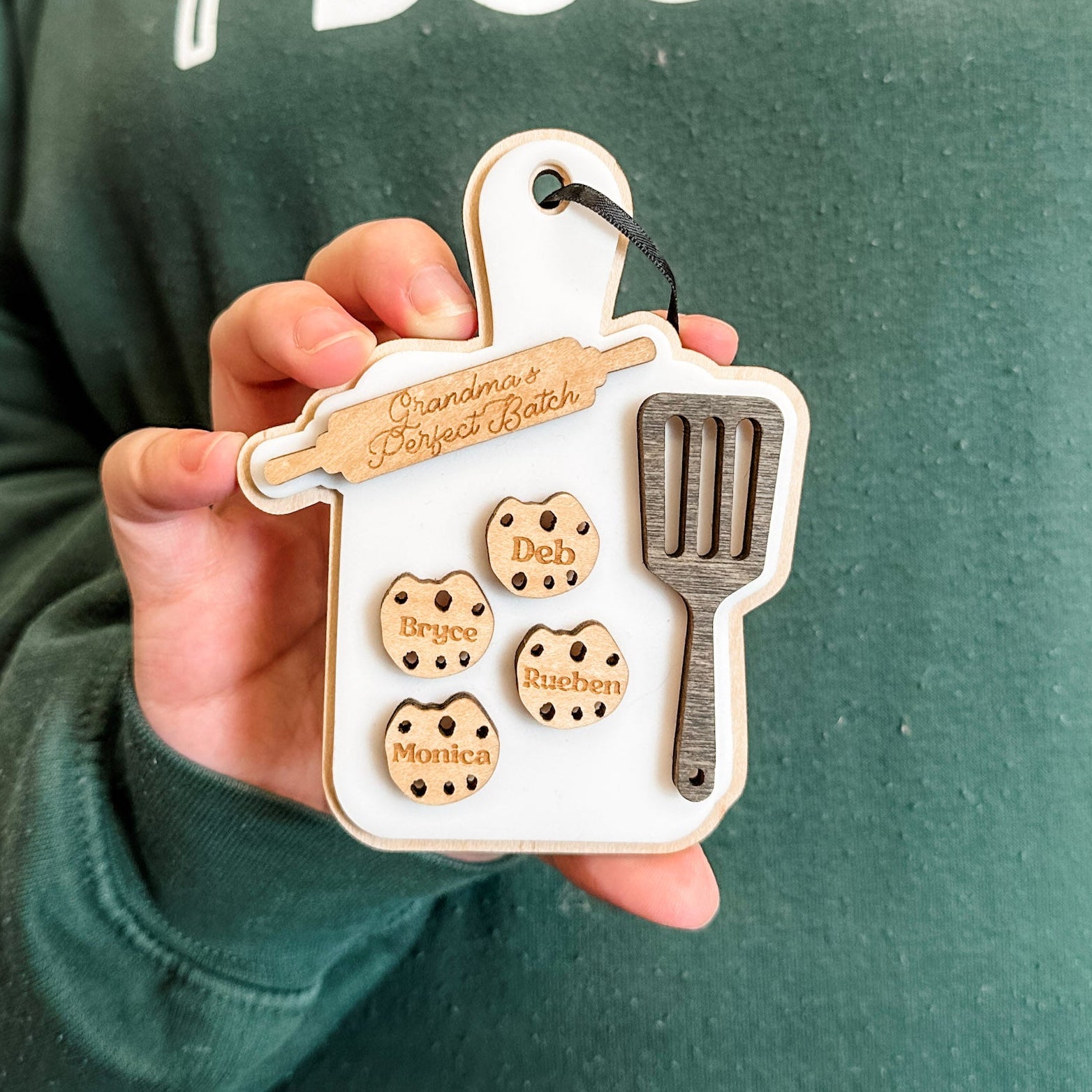 Grandma's Perfect Batch • Personalized Wood Ornament, Magnet, or Mini Sign • For Families