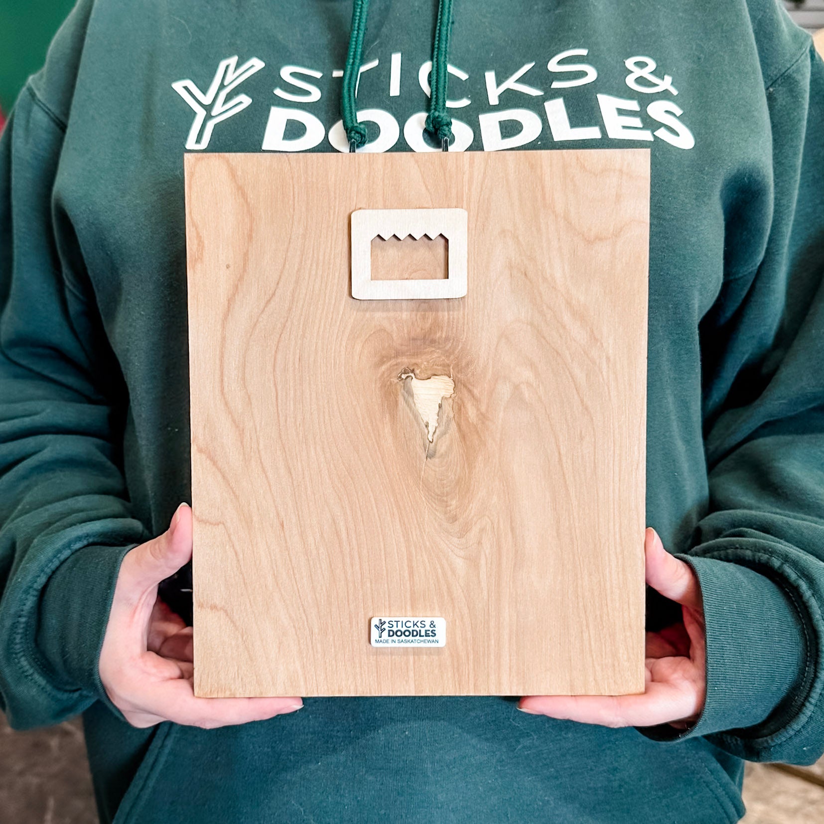 The Blue Maple Leaf • 3D Wood Sign • For the Country that Cheers Together