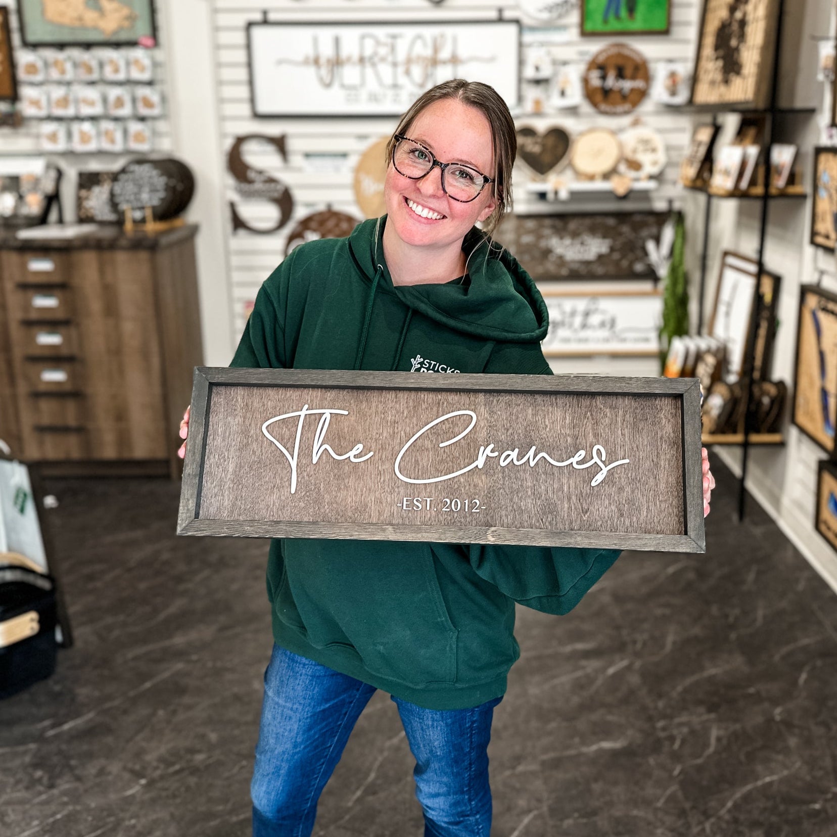 The Legacy Framed Family Name Sign