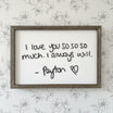 Handwriting Recreated in Wood