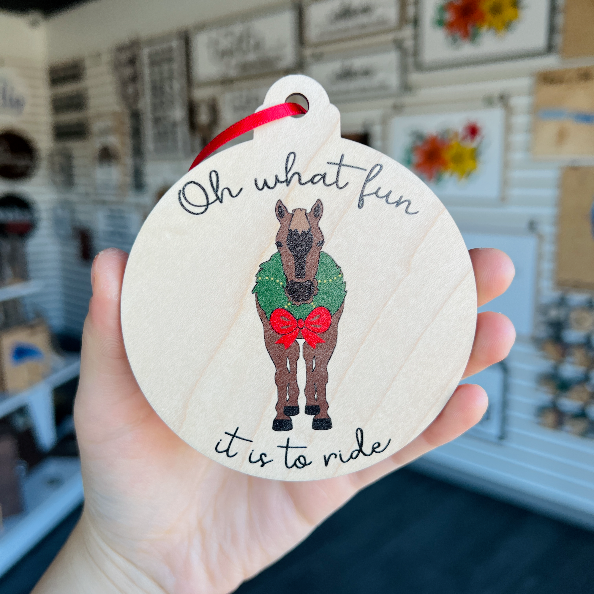 The Oh What Fun It Is To Ride Collection | Wood Ornaments (Choose from 20)