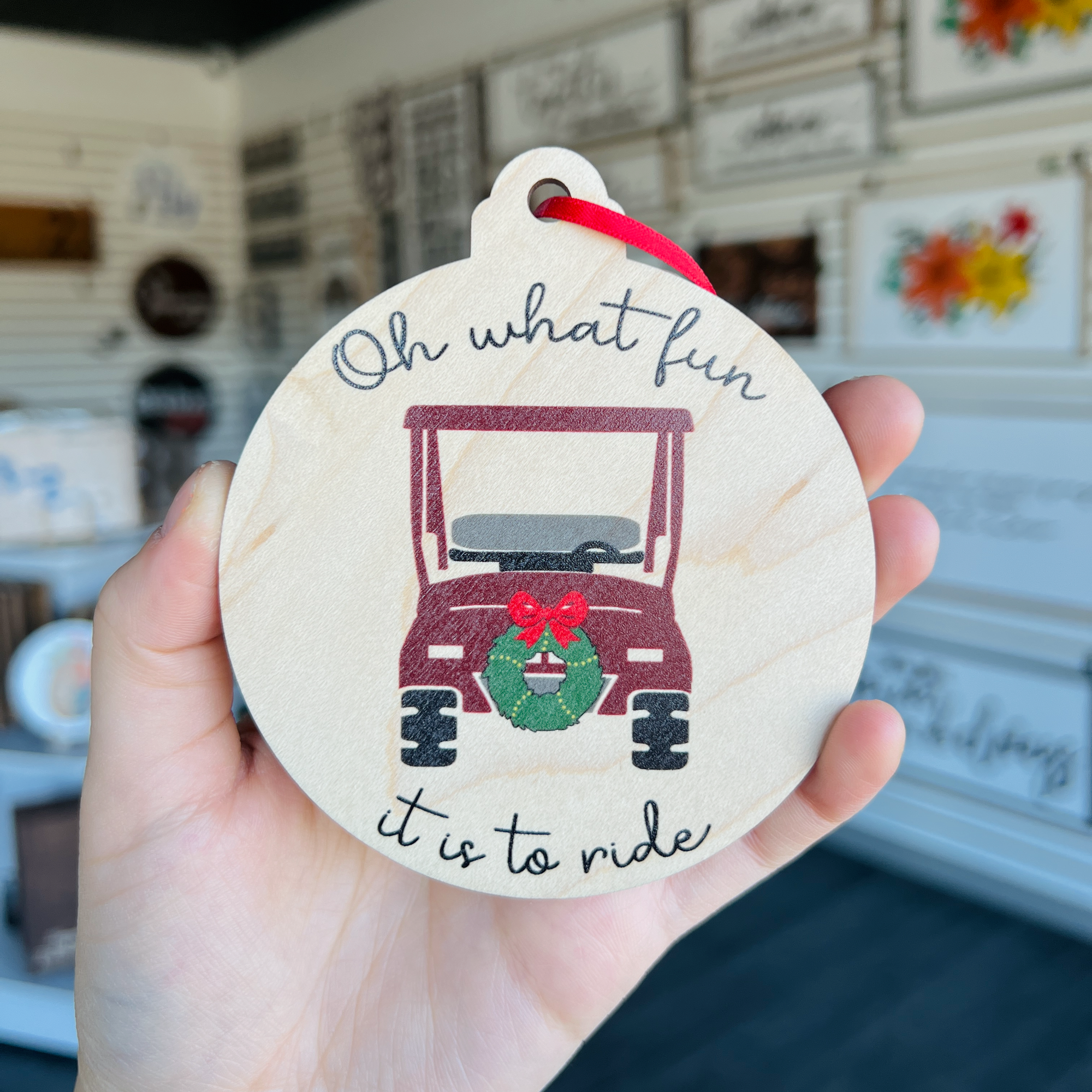 The Oh What Fun It Is To Ride Collection | Wood Ornaments (Choose from 20)