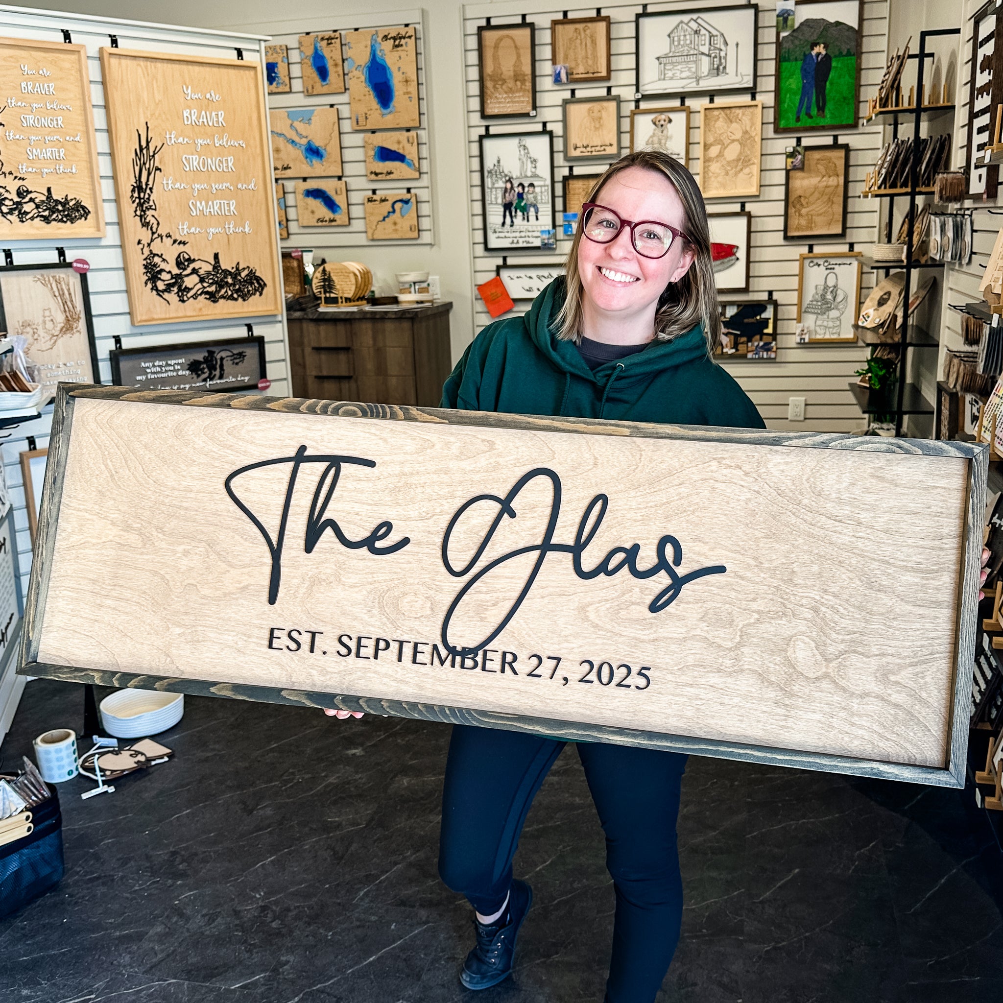 The Legacy Framed Family Name Sign