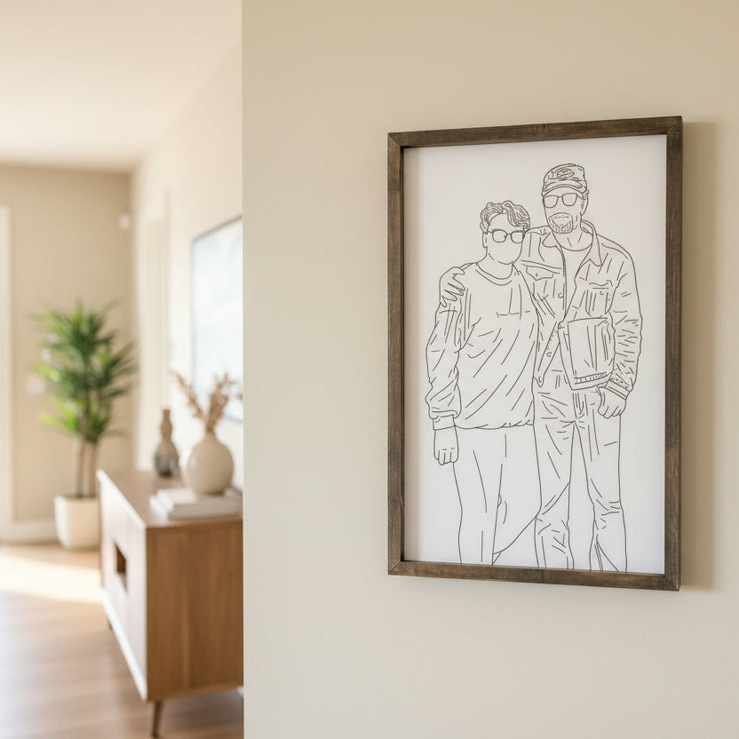 #Art Style_(2 to 4 Weeks) Black and White Acrylic Print