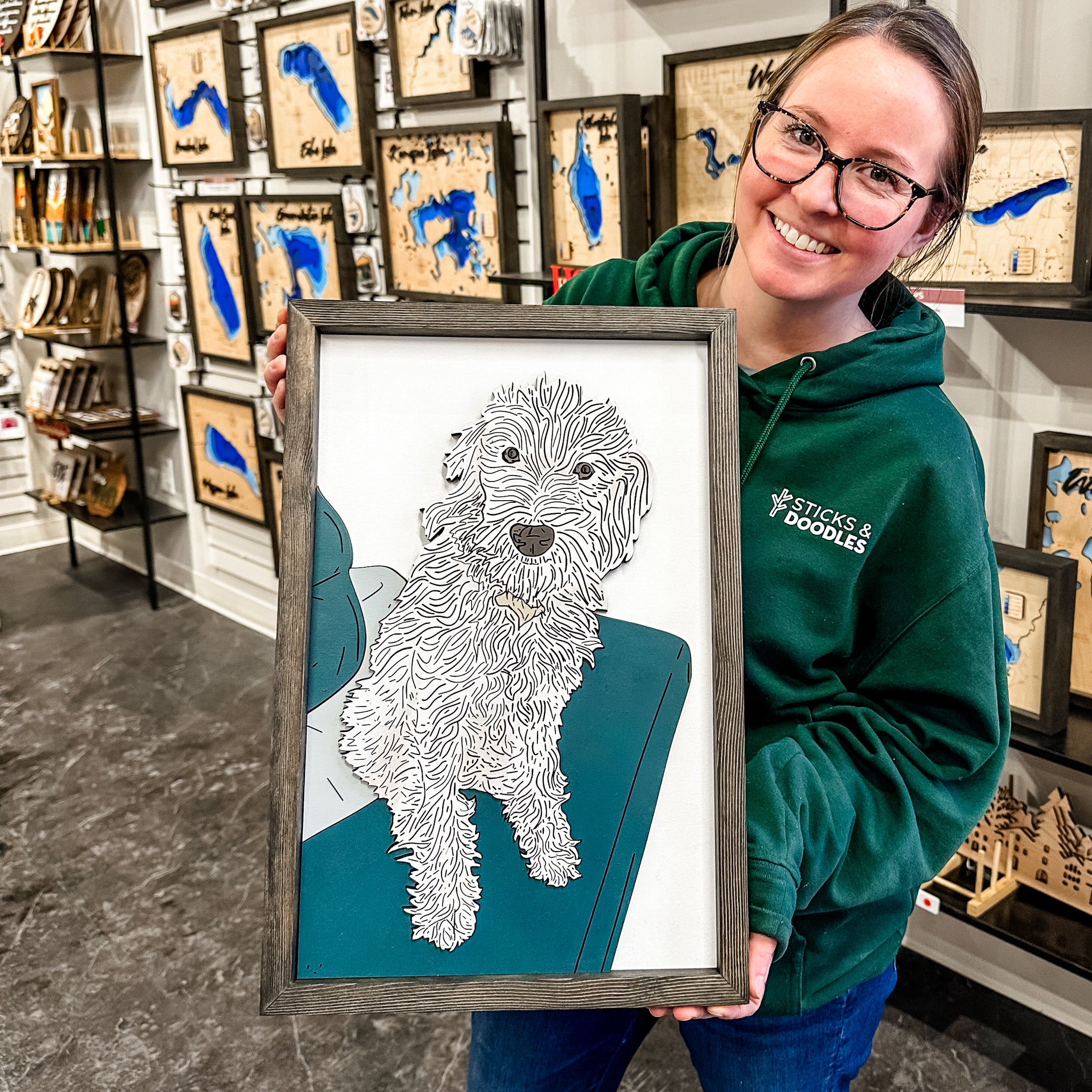 #Art Style_(8 to 12 Weeks) 3D Hand Painted Wood - Premium