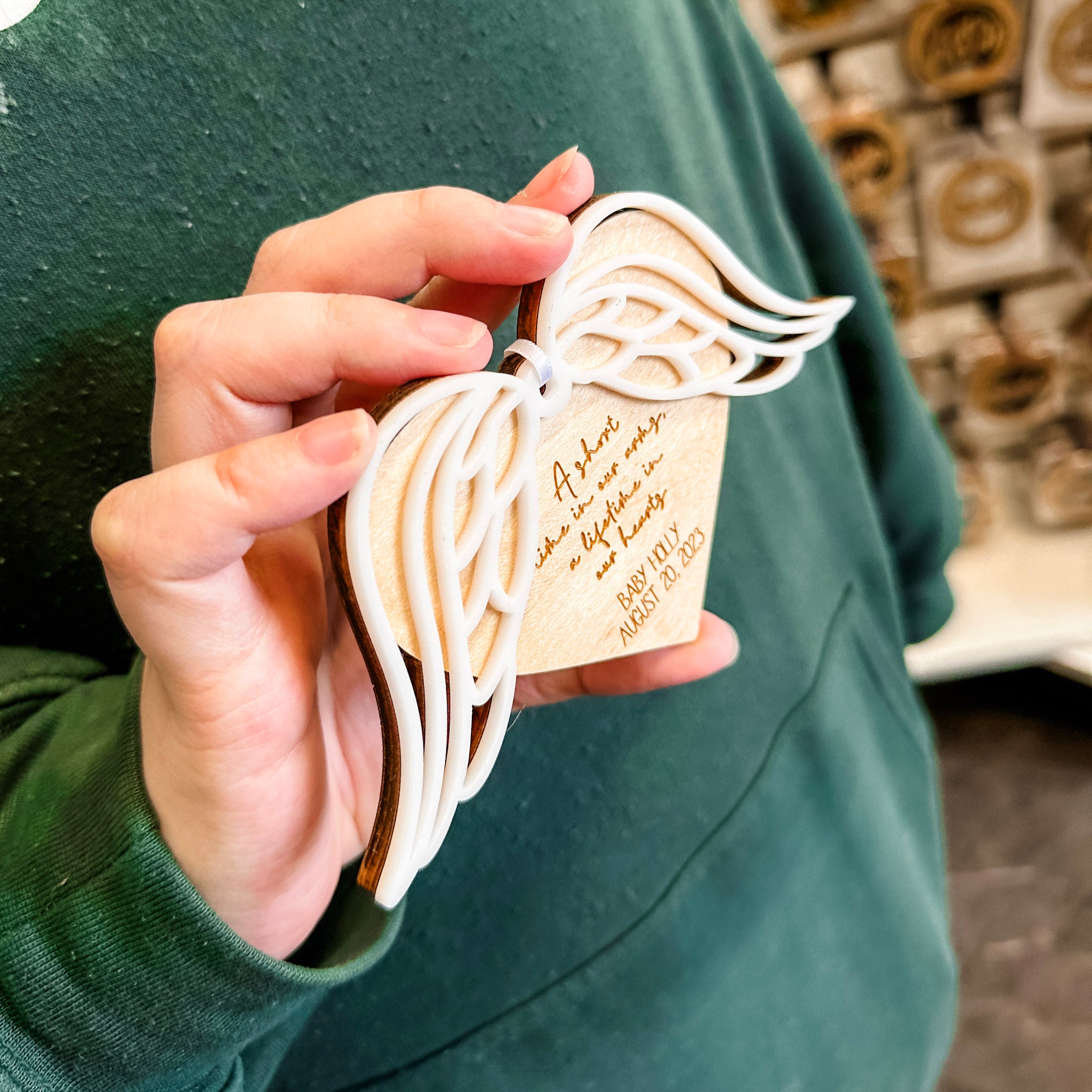 Angel Wings Memorial Ornament