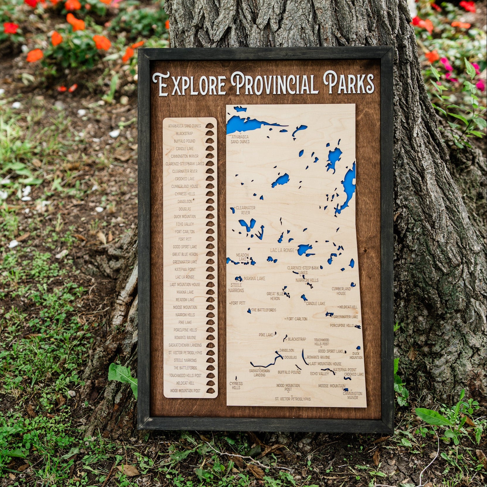 Sask Parks Provincial Travel Map