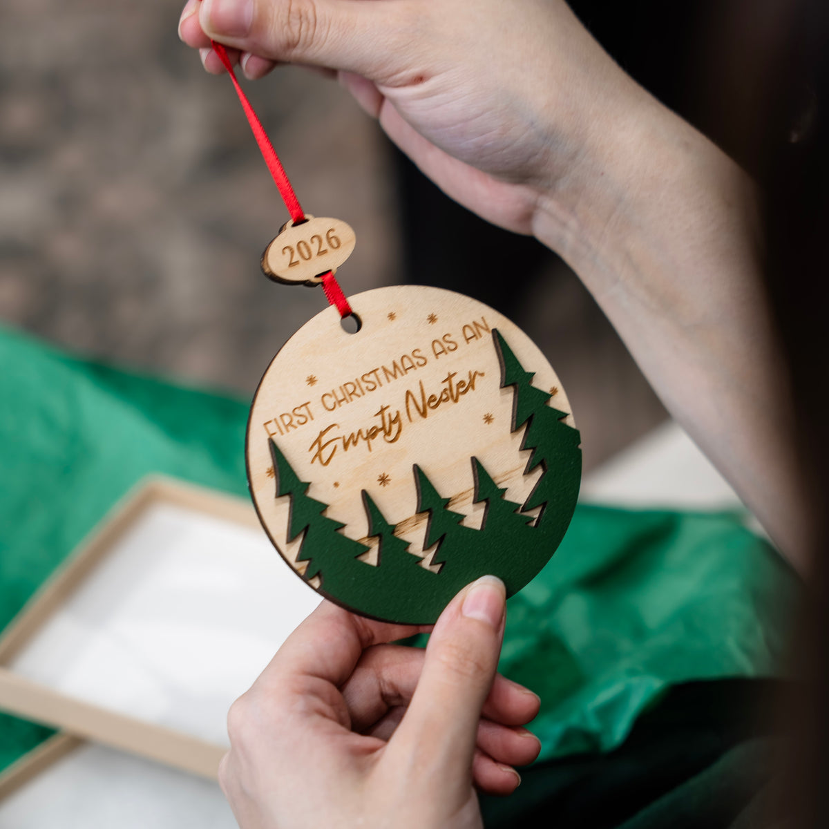 #Ornament Text_an empty nester